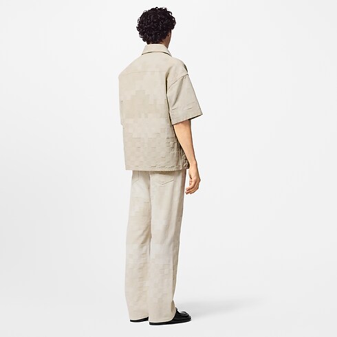 Damier Short-Sleeved Denim Shirt in Men's Ready-to-Wear Shirts collections by Louis Vuitton (Product zoom)