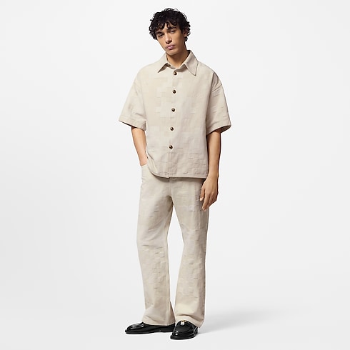 Damier Short-Sleeved Denim Shirt in Men's Ready-to-Wear Shirts collections by Louis Vuitton (Product zoom)