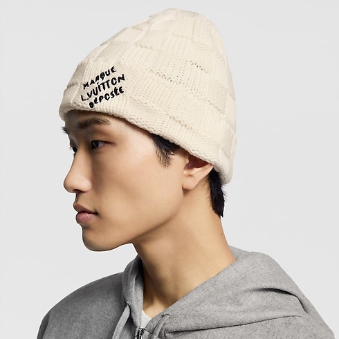 Damier Snug Beanie . in Men's Accessories Hats, Beanies and Gloves collections by Louis Vuitton (Product zoom)