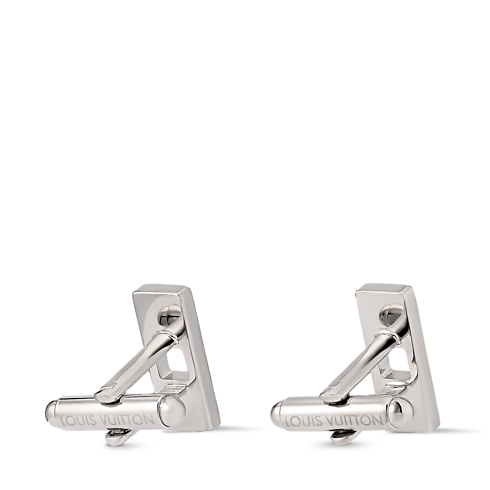 Damier Staples Cut Out Cufflinks . in Men's Fashion Jewellery All Fashion Jewellery collections by Louis Vuitton (Product zoom)