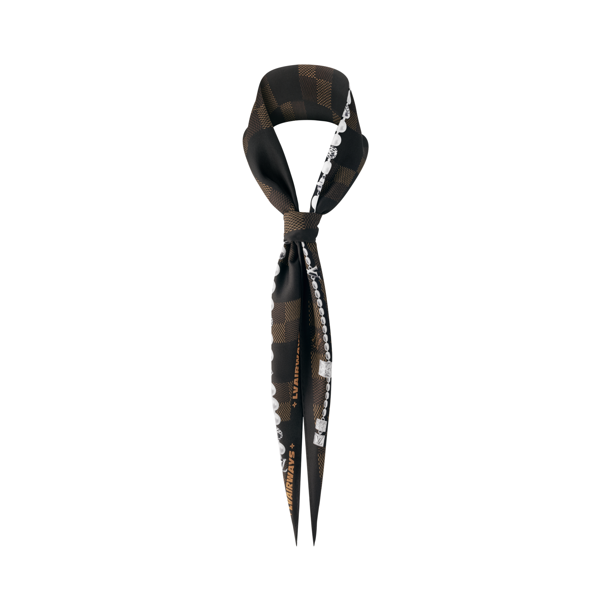 Damier Tied Up Silk Losange . in Men