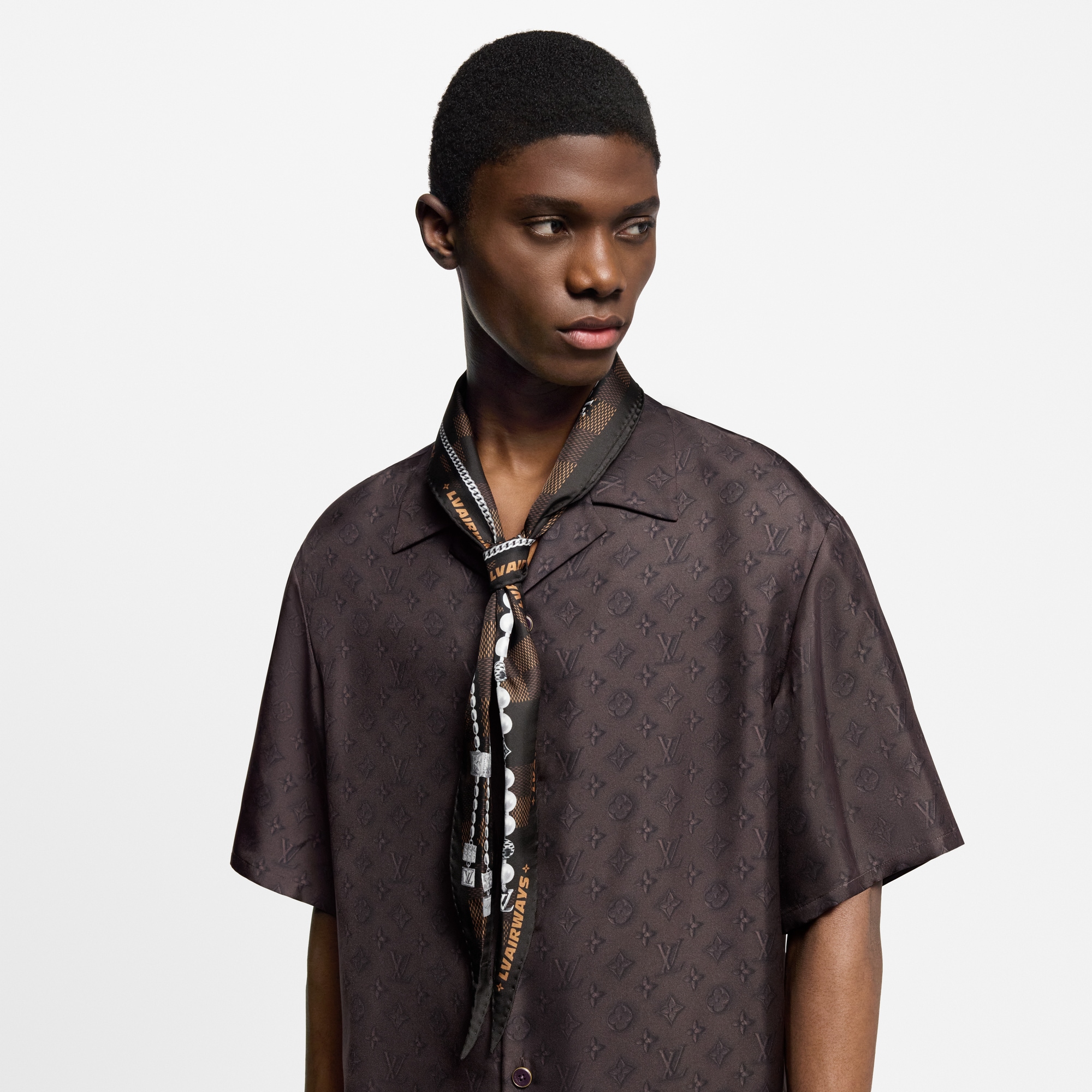 Damier Tied Up Silk Losange . in Men