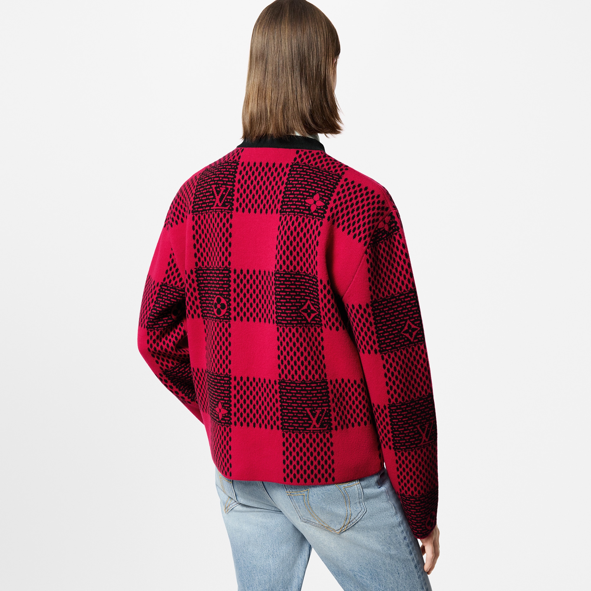 Damier Wool Crewneck  in Men