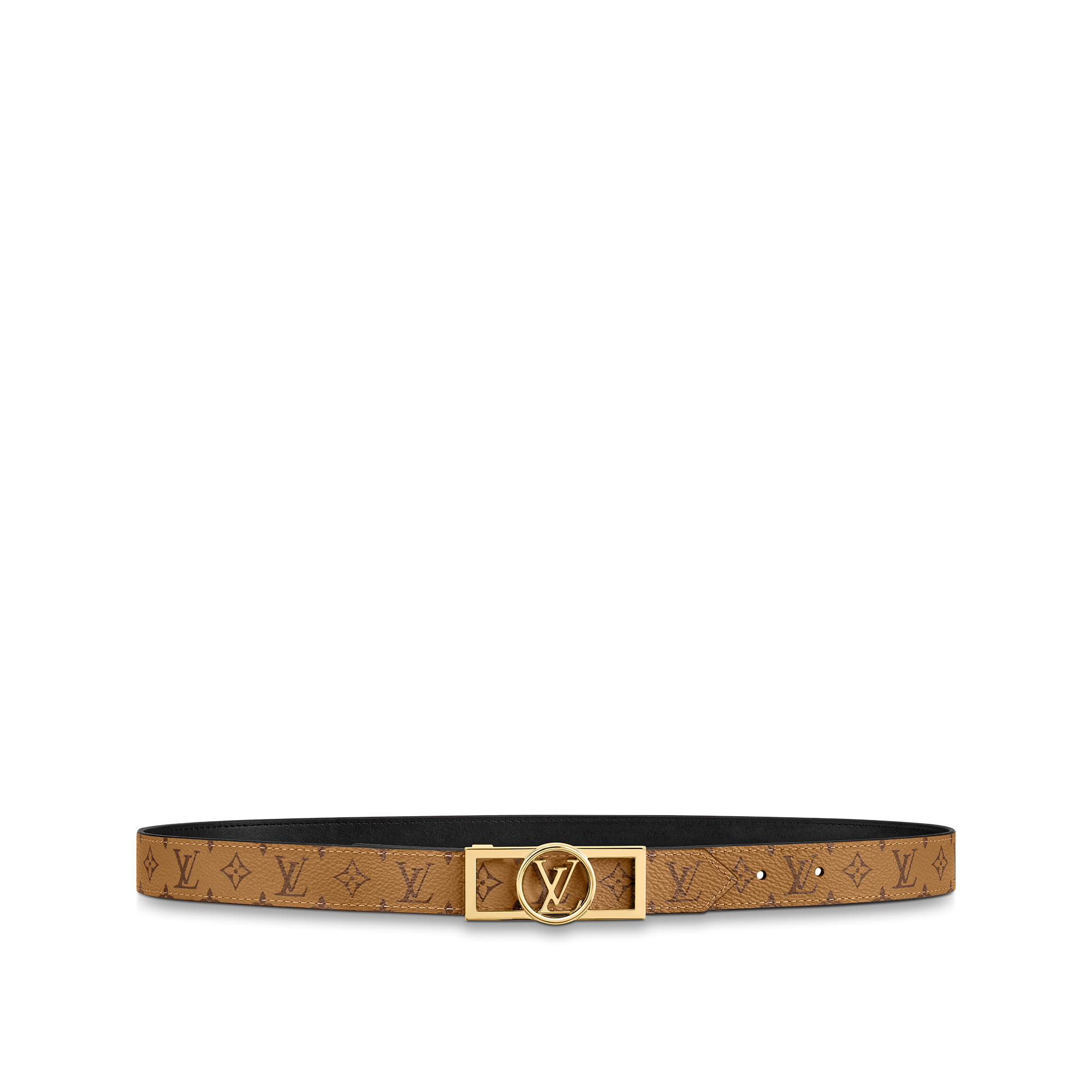 Dauphine 25mm Reversible Belt Other Monogram Canvas in Women