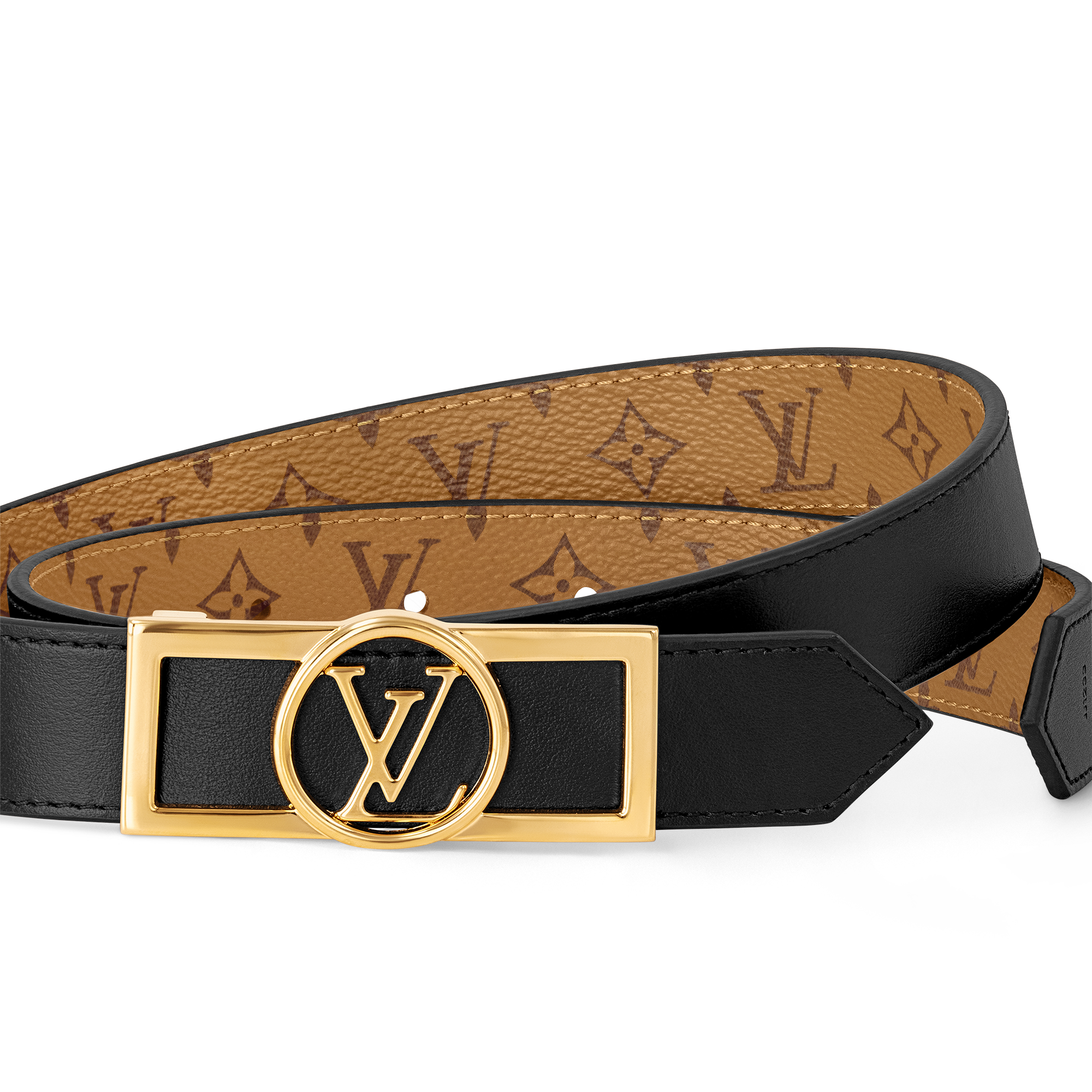 Dauphine 25mm Reversible Belt Other Monogram Canvas in Women