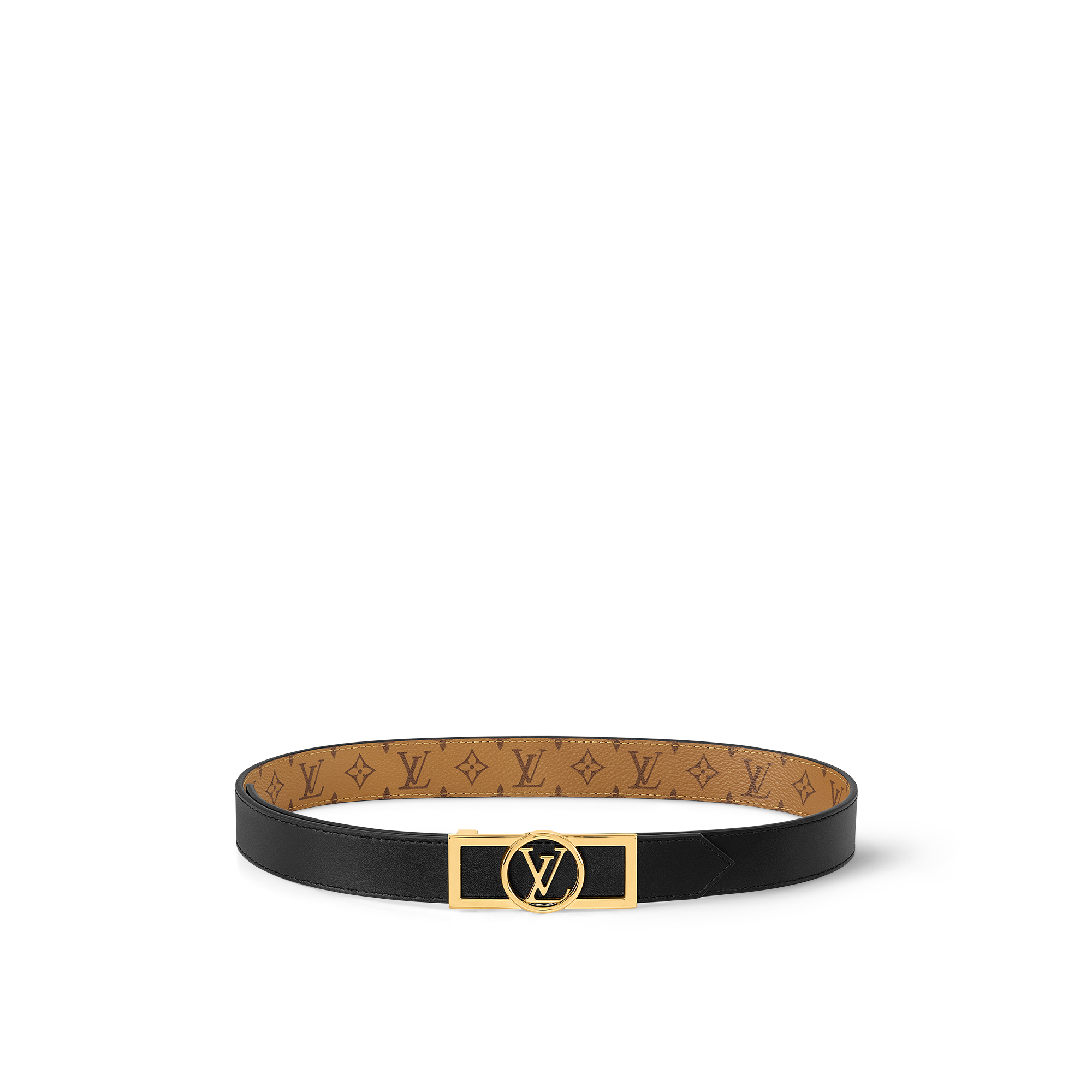Dauphine 25mm Reversible Belt Other Monogram Canvas in Women