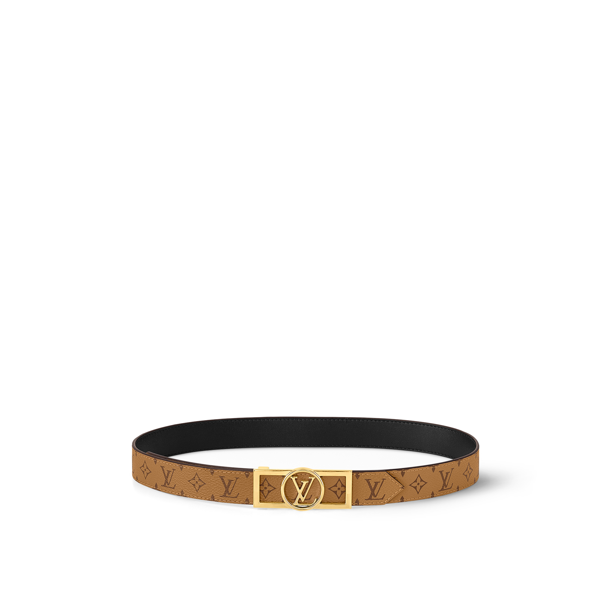 Dauphine 25mm Reversible Belt Other Monogram Canvas in Women