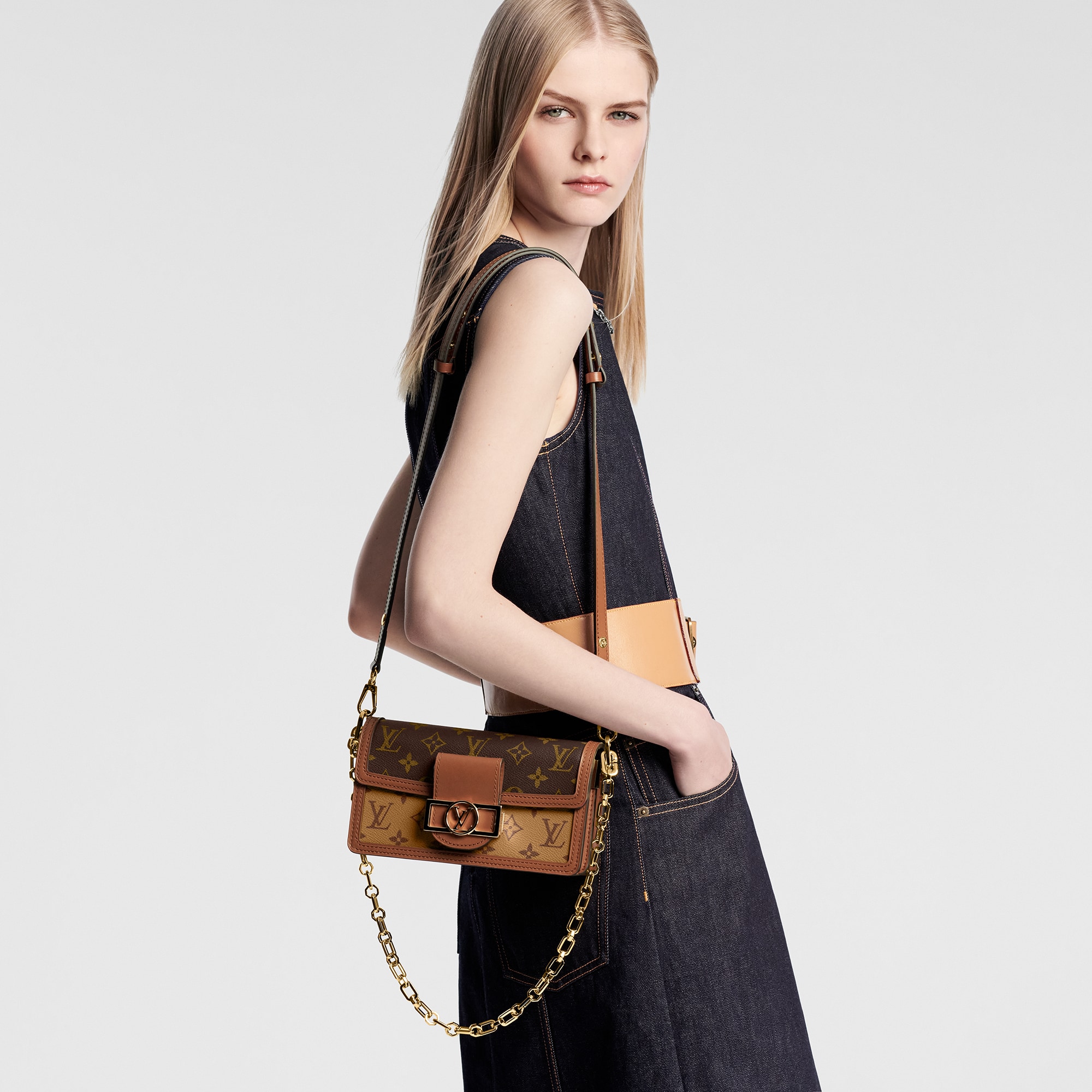 Dauphine East West Monogram Reverse in Women