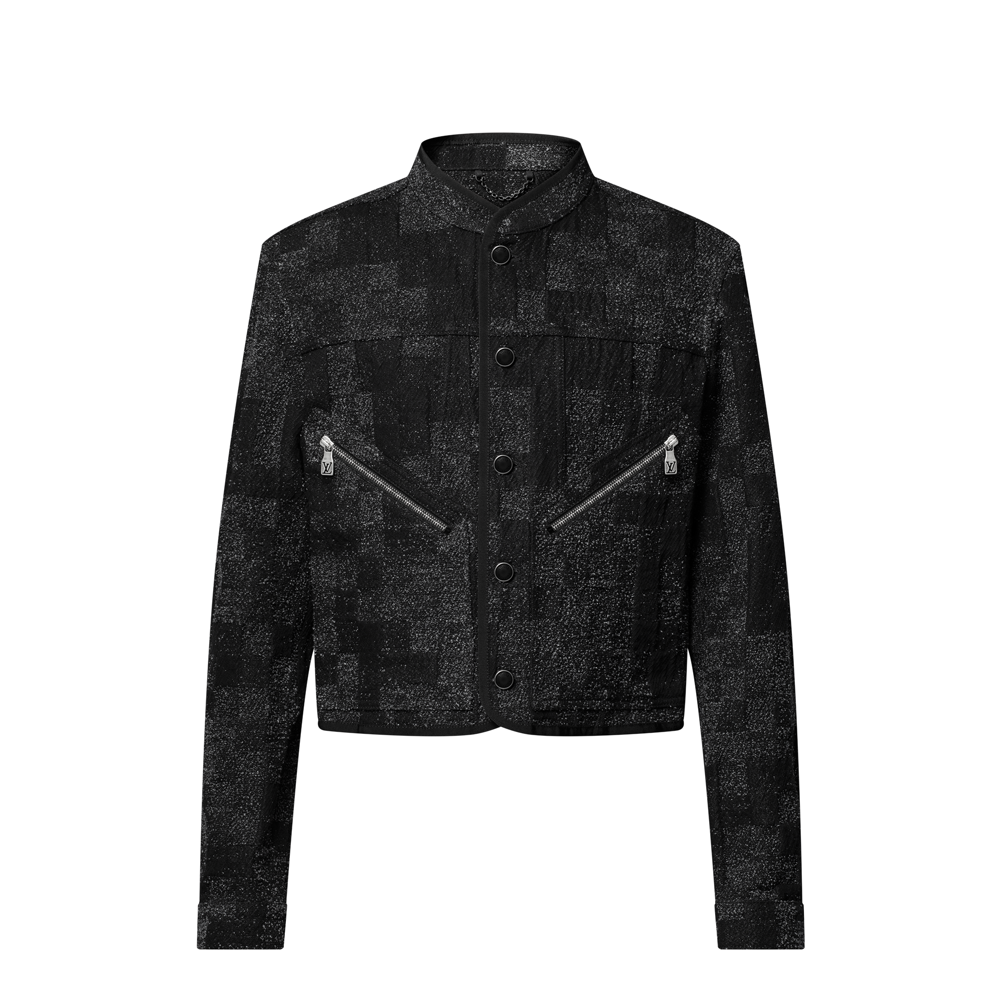 Denim Bouclette Flight Jacket  in Men