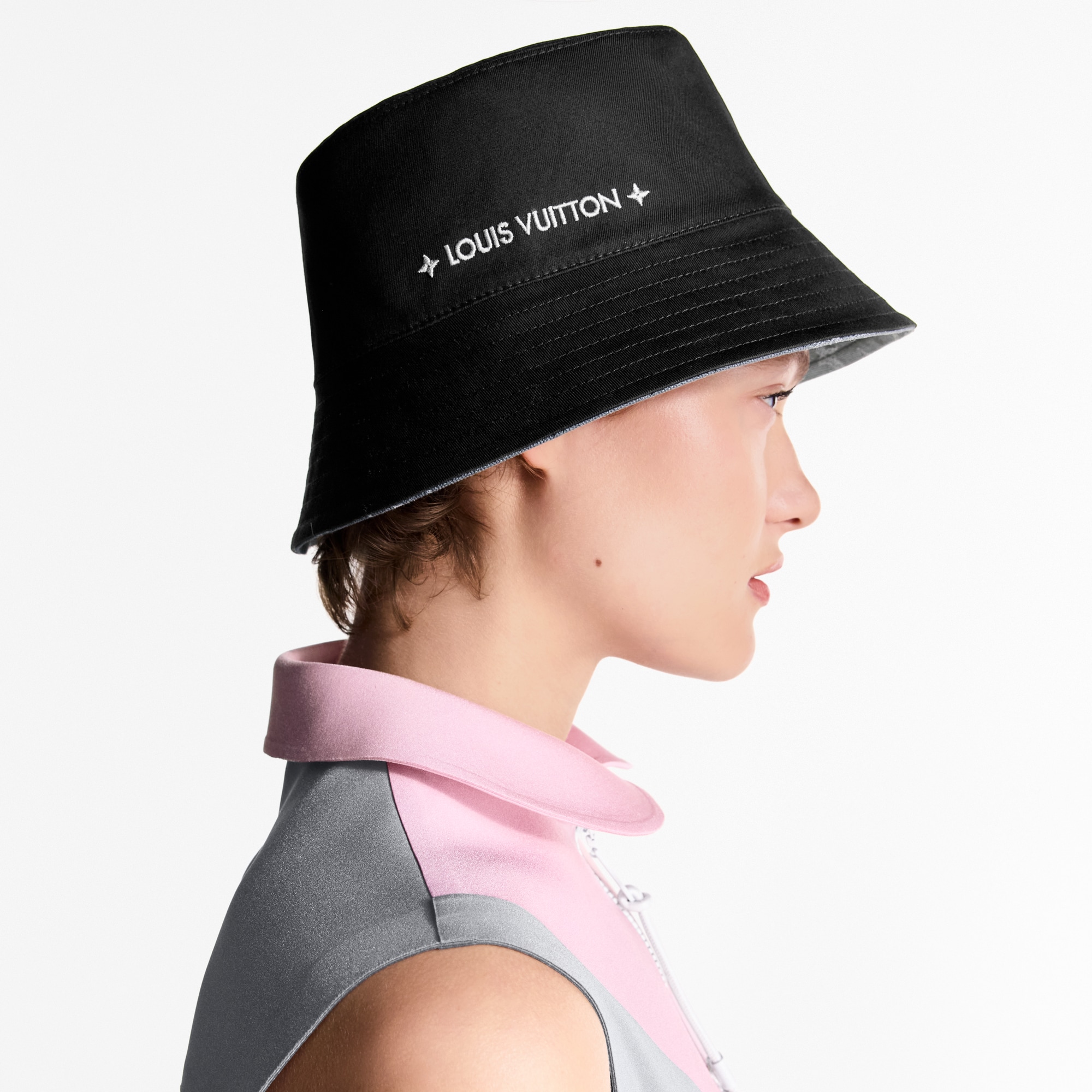 Denim Bucket Hat . in Women