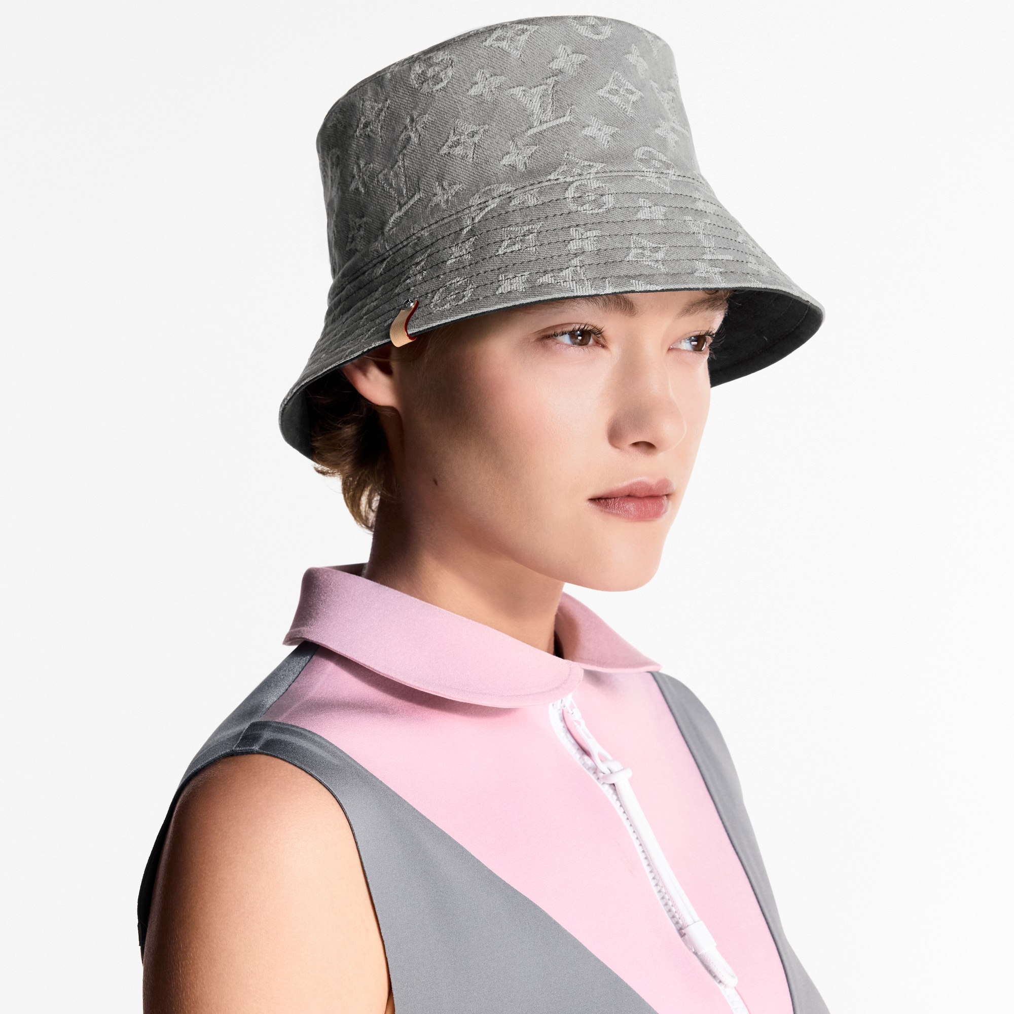 Denim Bucket Hat . in Women