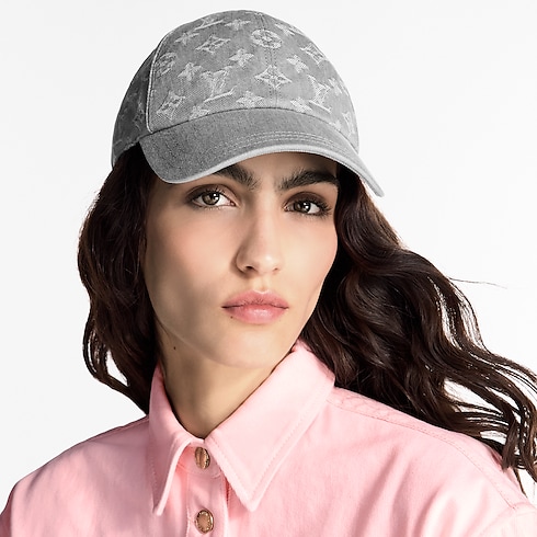 Denim Cap . in Women's Accessories Hats and Gloves collections by Louis Vuitton (Product zoom)