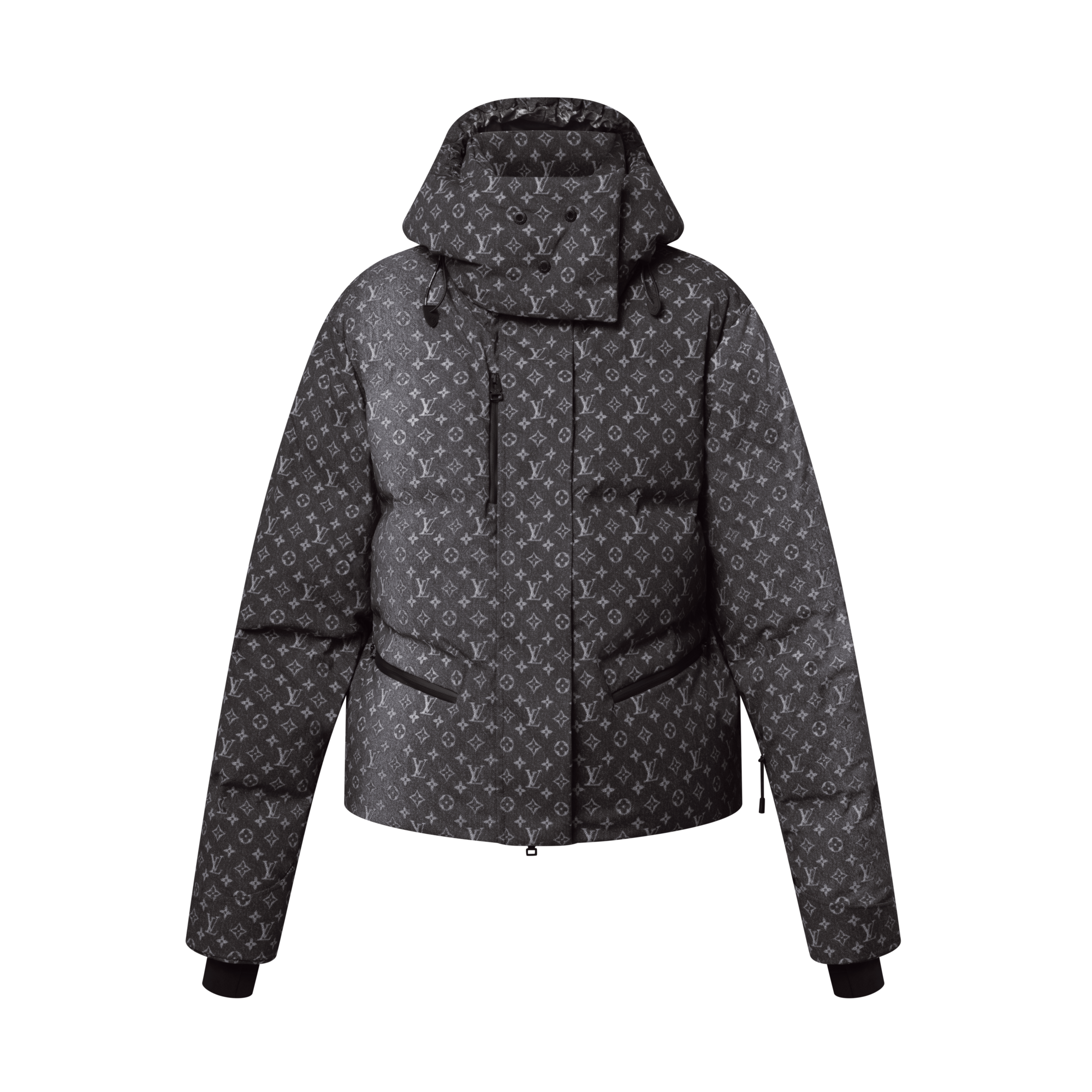 Denim-Effect Monogram Ski Jacket  in Women