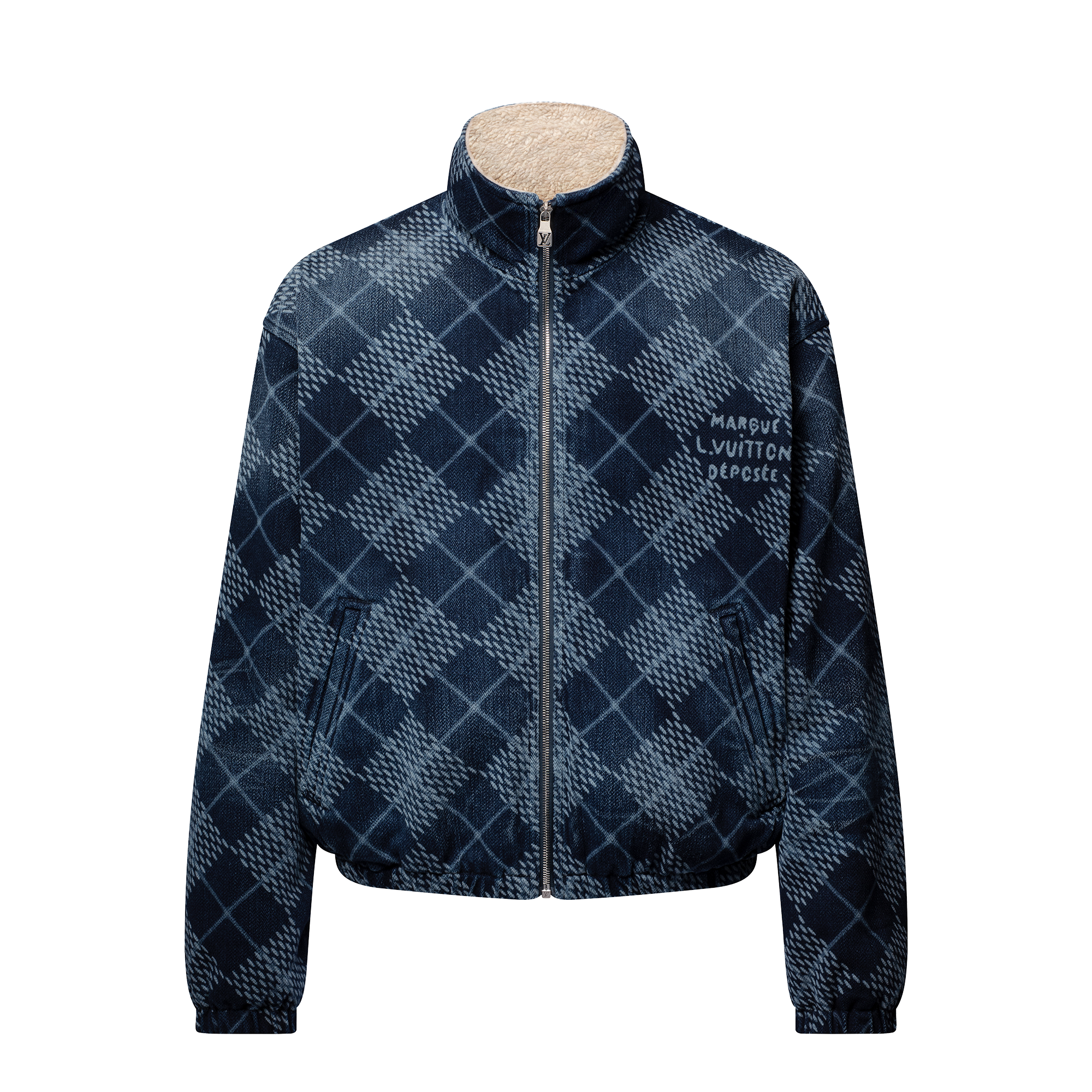 Denim Fleece Blouson  in Men
