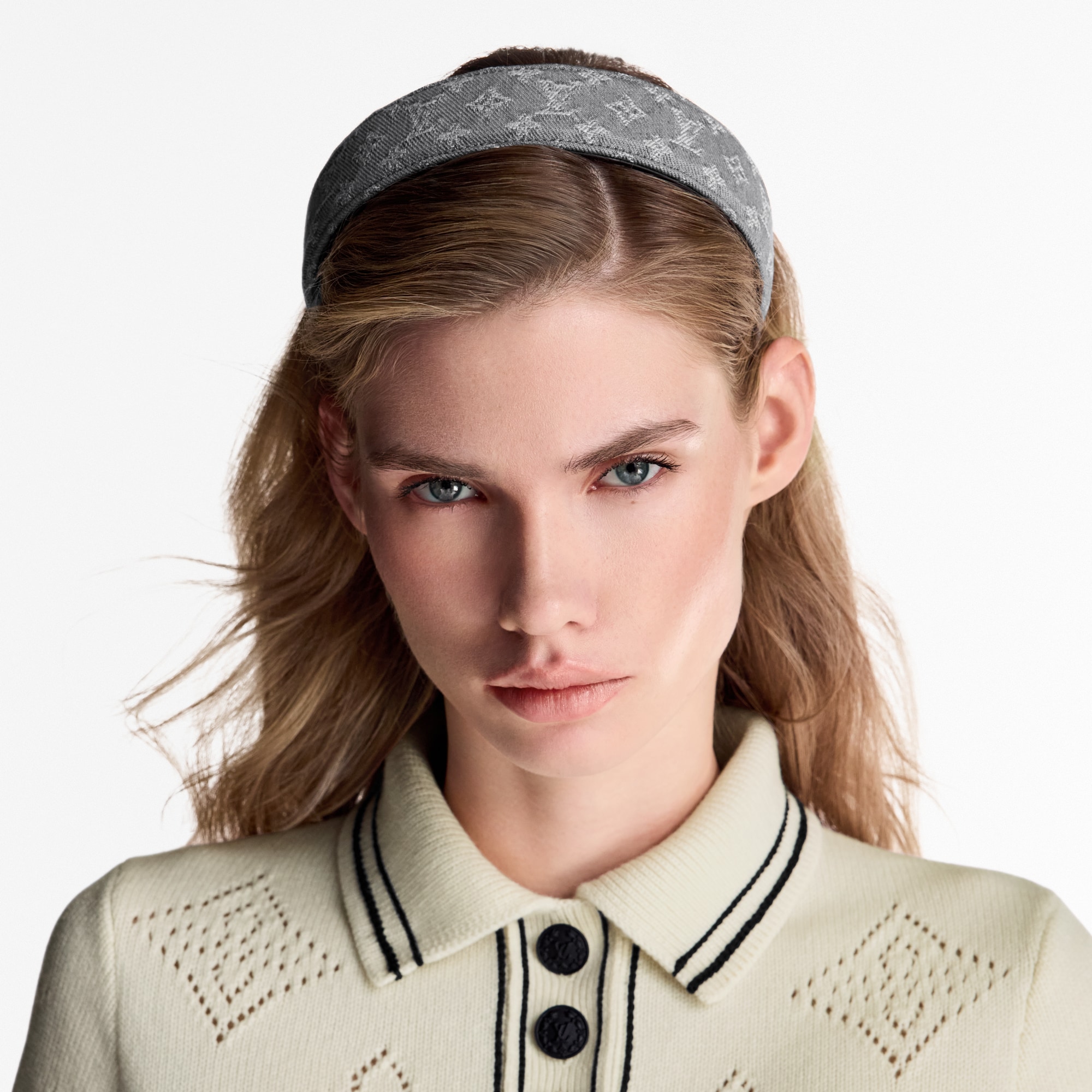 Denim Headband . in Women