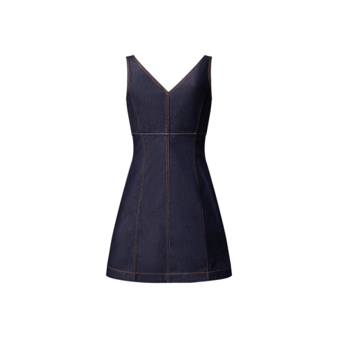 Denim Mini Dress in Women's Ready-to-Wear Dresses collections by Louis Vuitton (Product zoom)