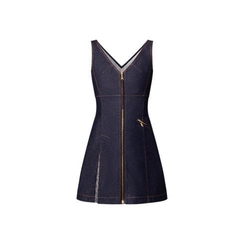 Denim Mini Dress in Women's Ready-to-Wear Dresses collections by Louis Vuitton (Product zoom)