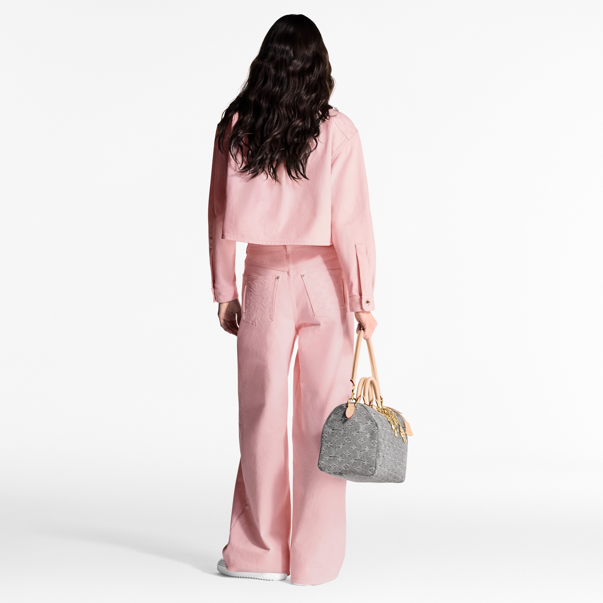 Denim Pleat Pants   in Women