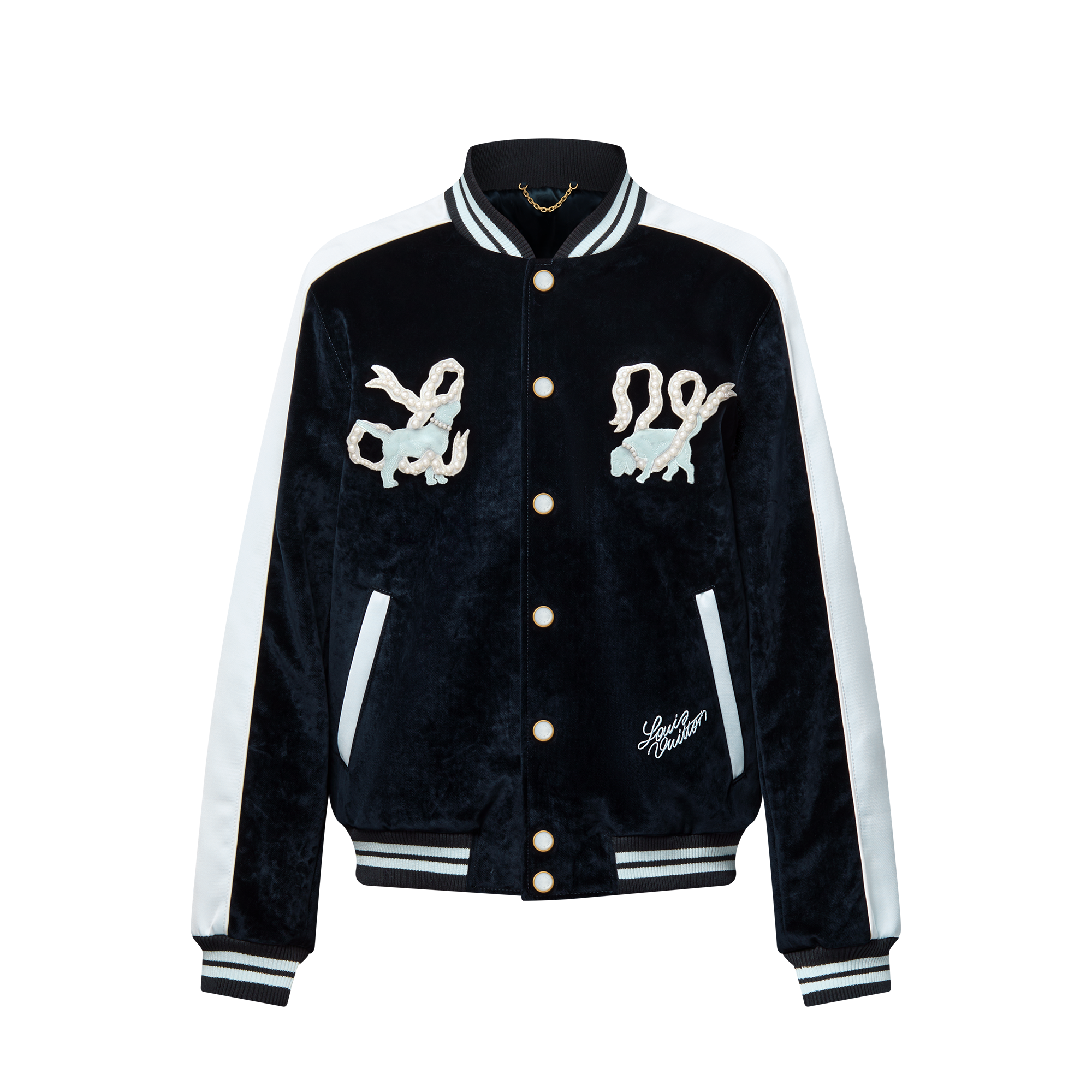 Denim Velvet Souvenir Jacket  in Men