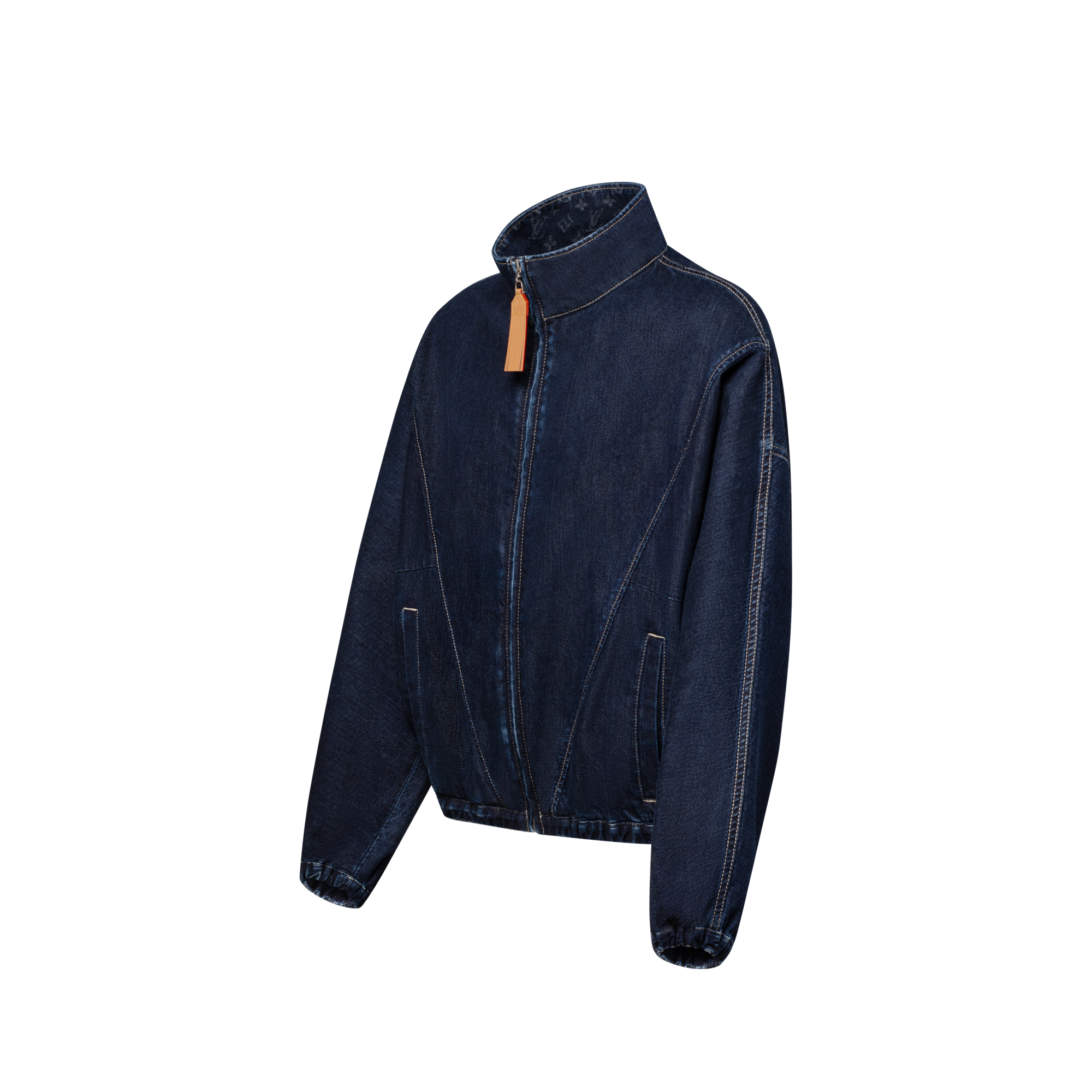 Denim Zip-Up Jacket  in Women