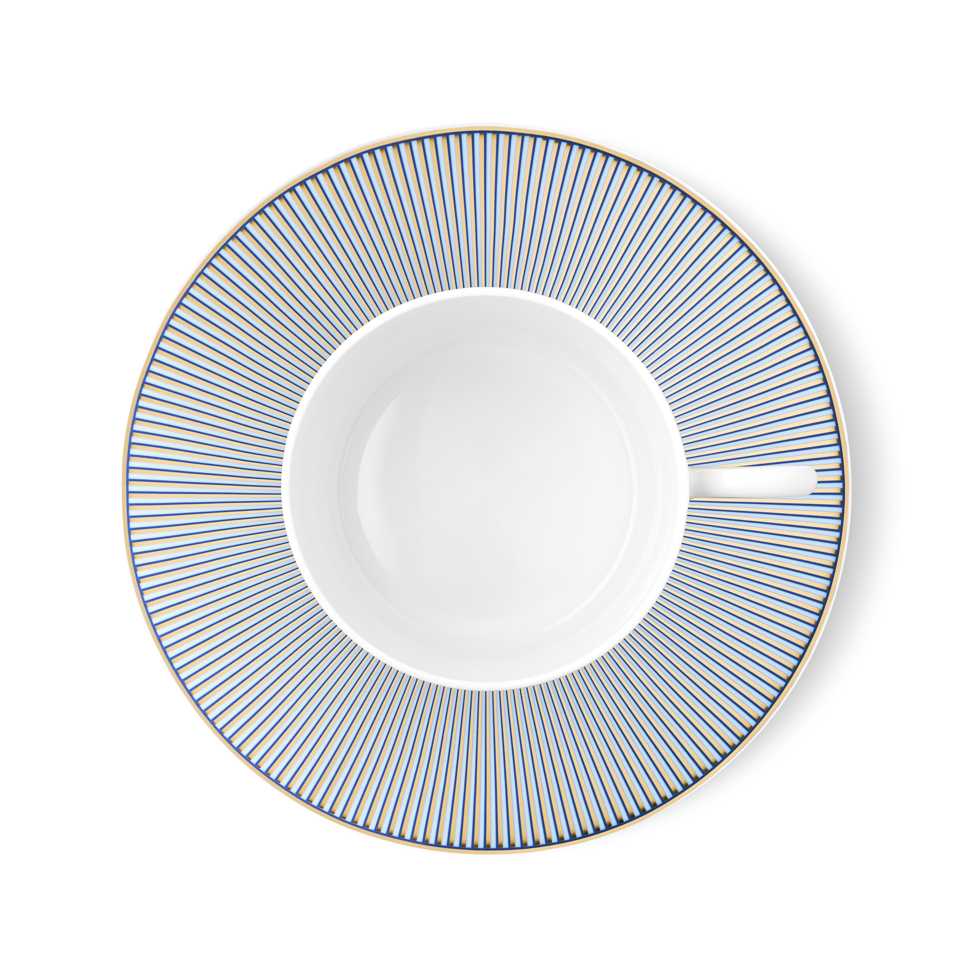 Dichroic Set Of 2 Teacups And Saucers  in Trunks, Travel and Home