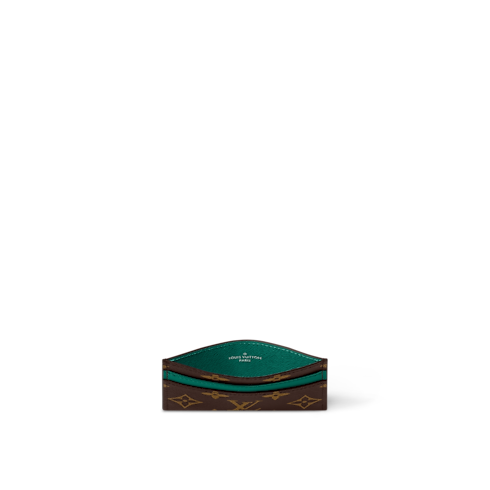 Double Card Holder Monogram Macassar Canvas in Women's Wallets and Small Leather Goods Newness collections by Louis Vuitton (Product zoom)