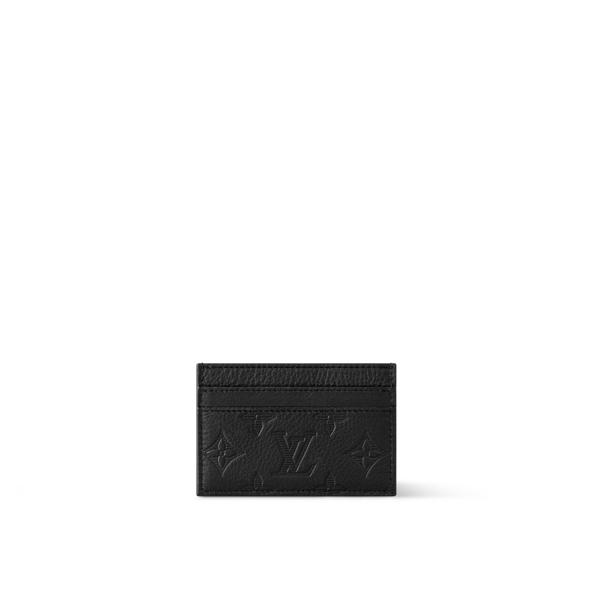 Double Card Holder Monogram Shadow Leather in Bags and Small Leather Goods