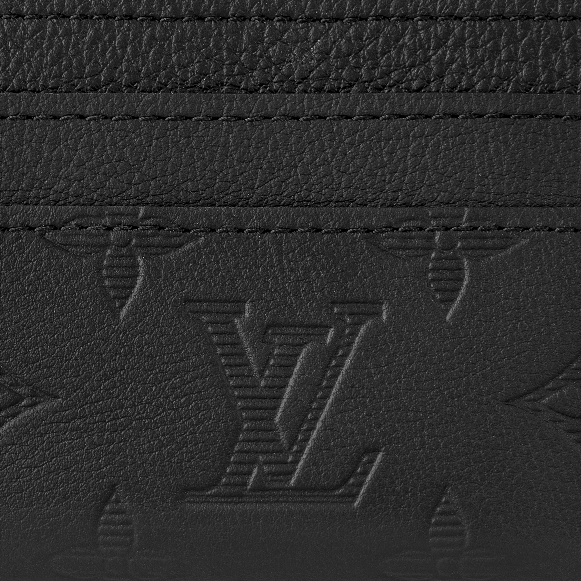 Double Card Holder Monogram Shadow Leather in Bags and Small Leather Goods