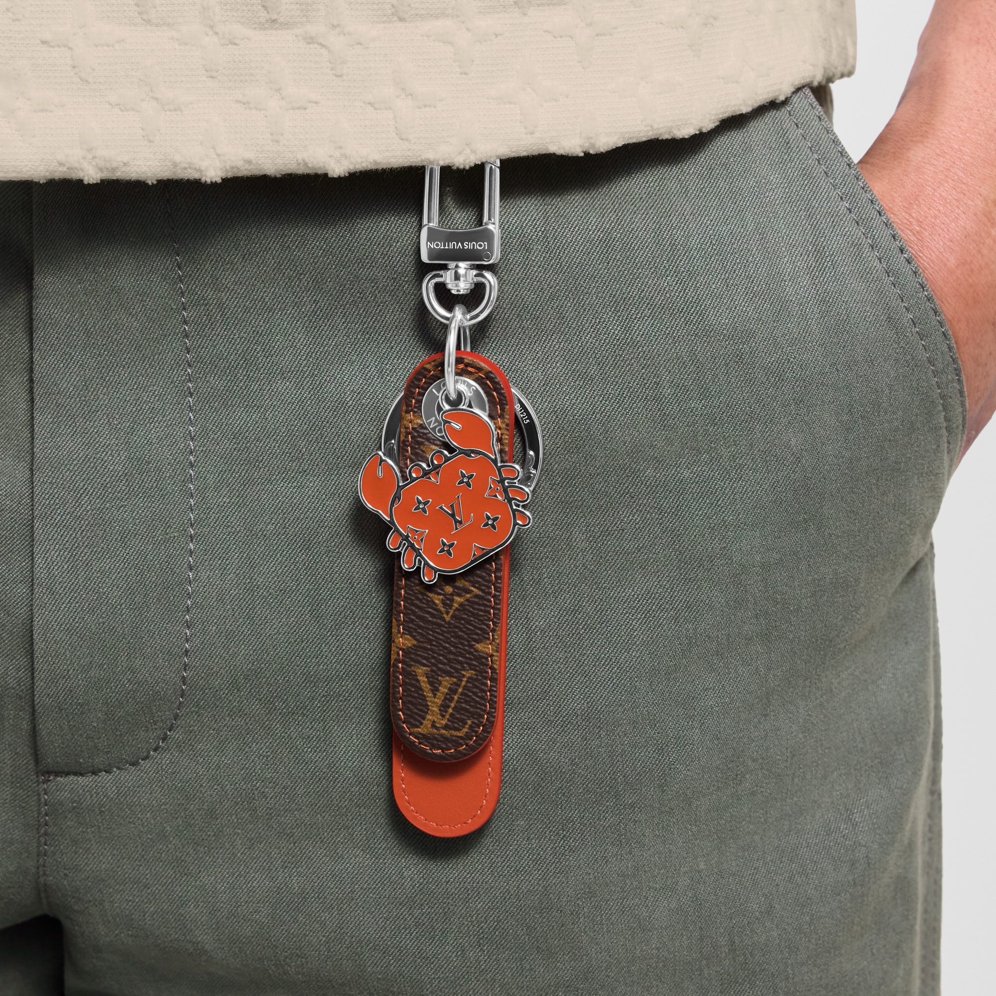 Dragonne Tab Key Holder and Bag Charm . in Men
