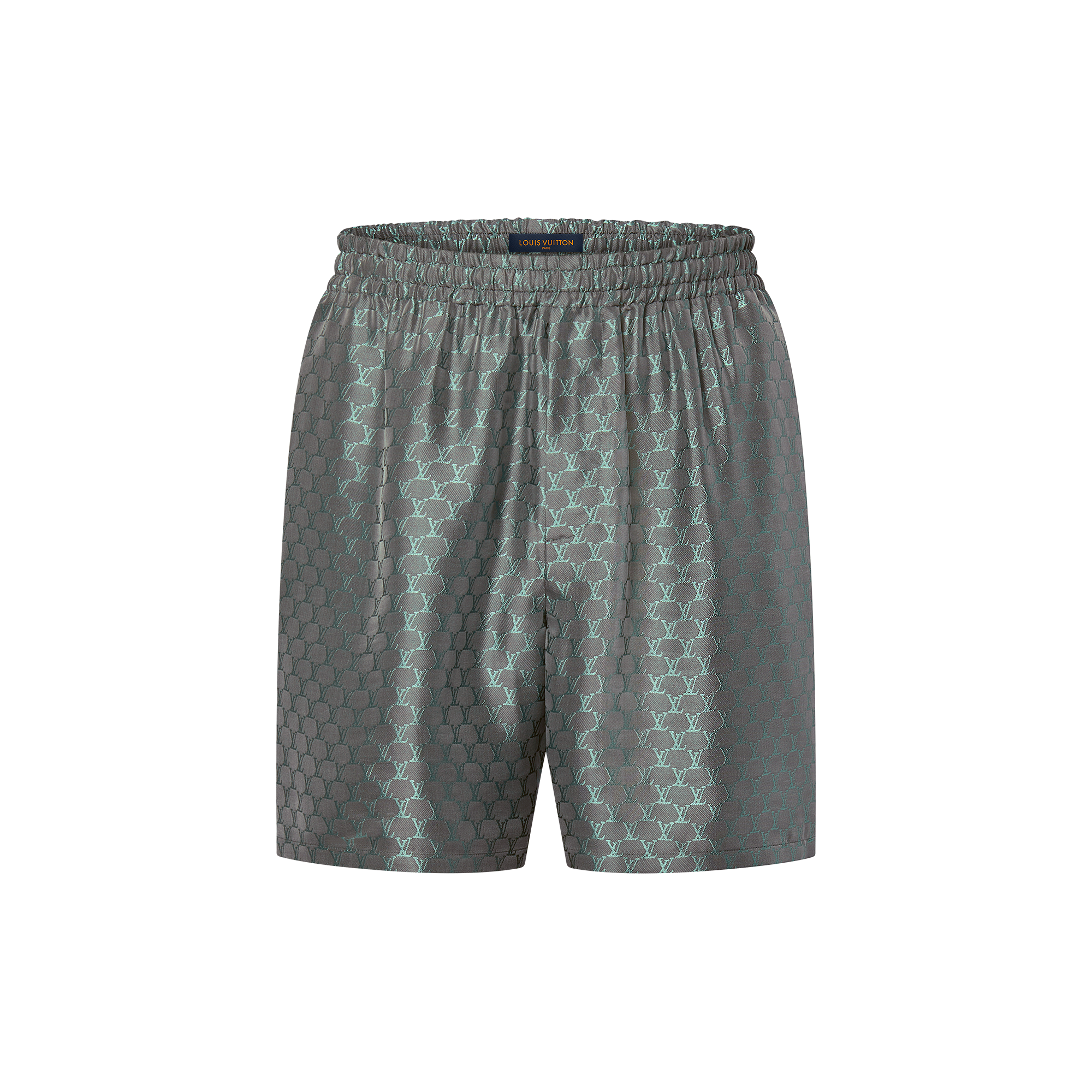 Drawstring Jacquard Silk-Blend Shorts  in Men