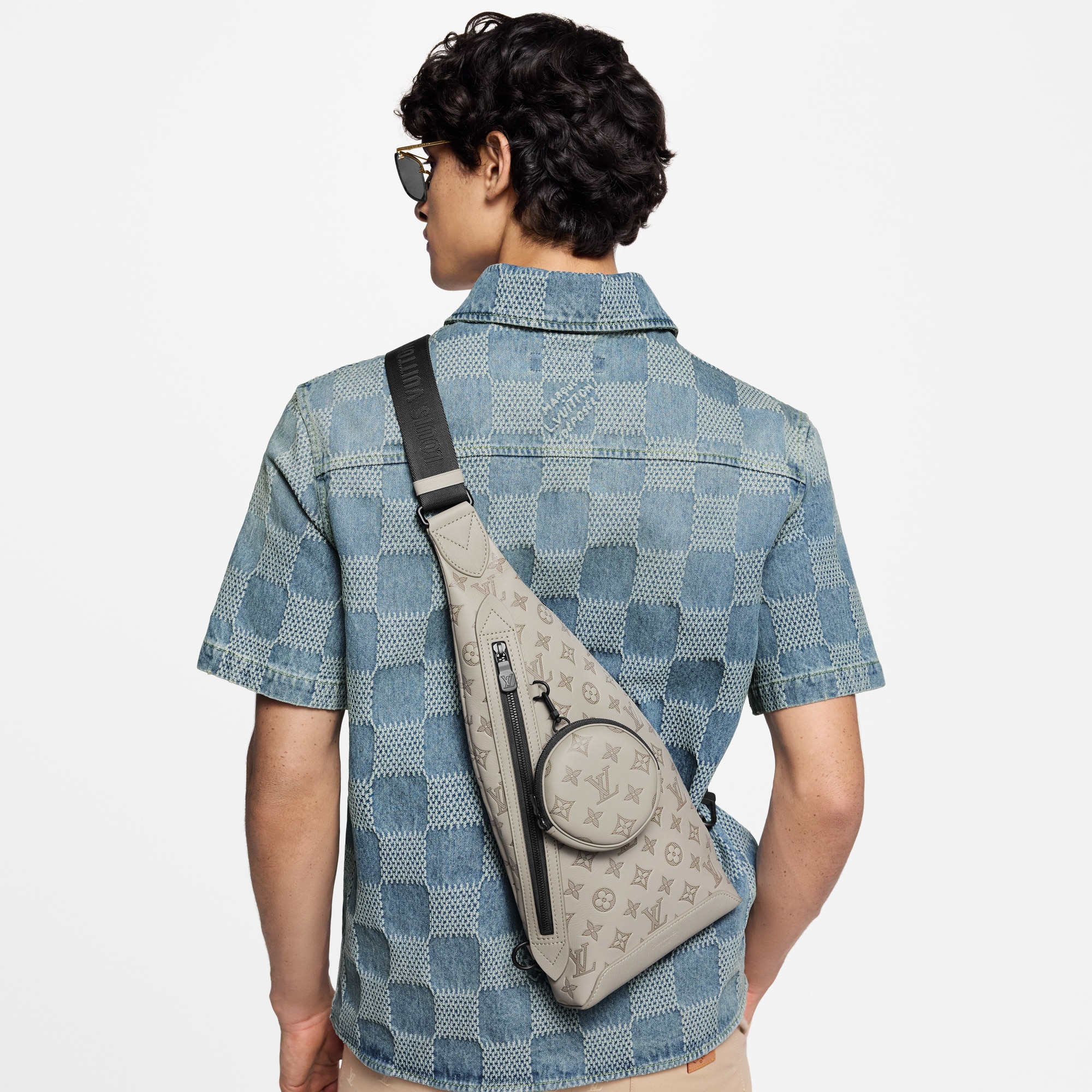 Duo Slingbag Monogram Shadow Leather in Bags and Small Leather Goods