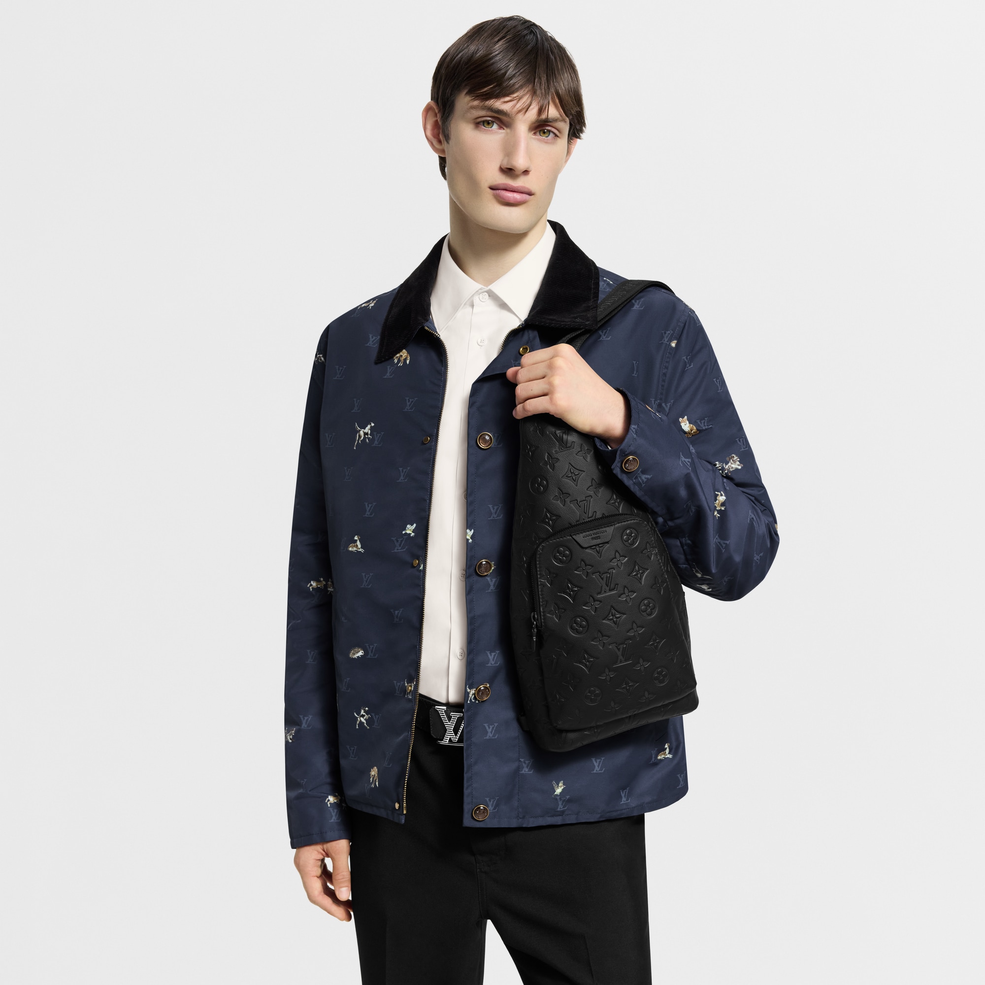 Duo Slingbag Monogram Shadow Leather in Bags and Small Leather Goods