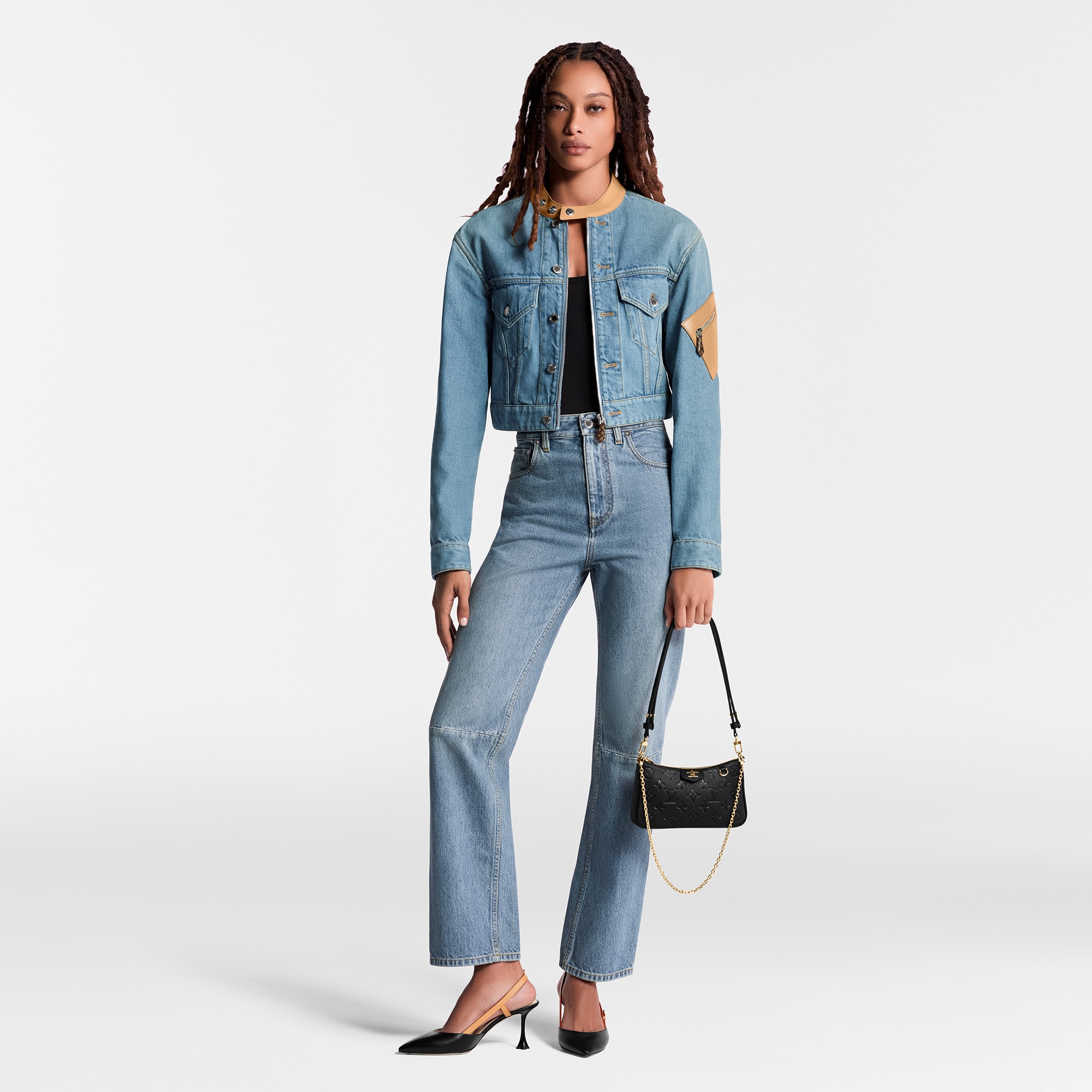 Easy Pouch On Strap Monogram Empreinte Leather in Women