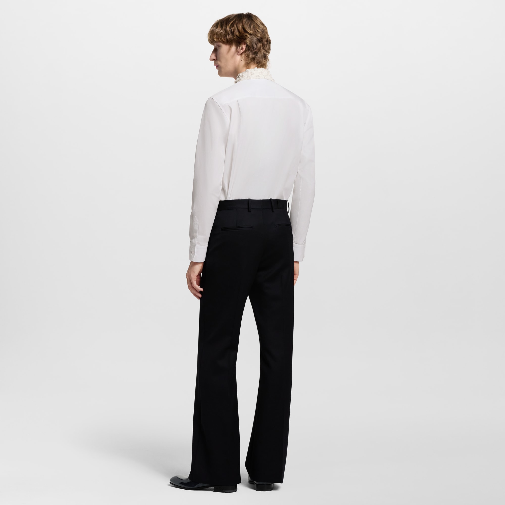 Embellished Collar Evening Shirt   in Men