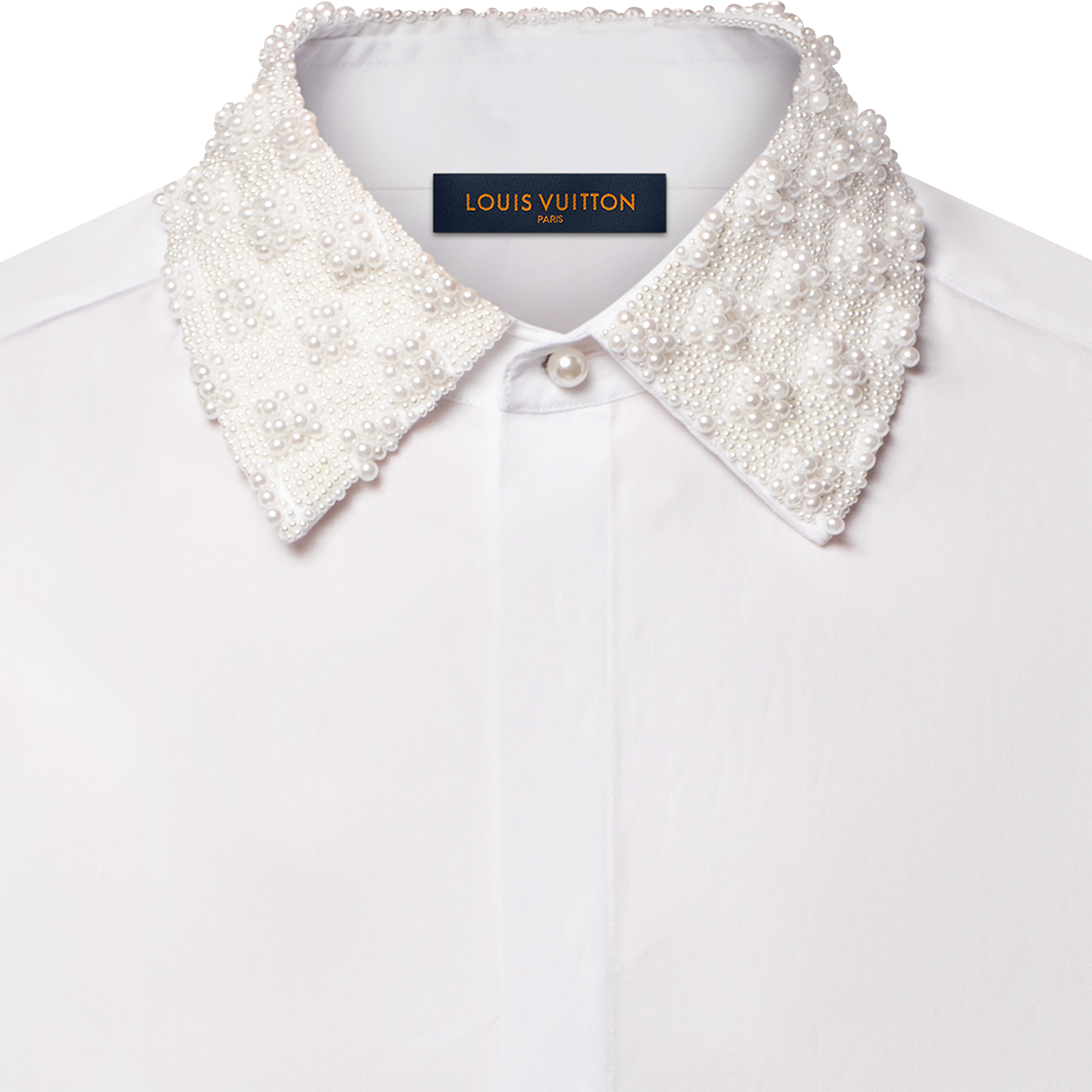 Embellished Collar Evening Shirt   in Men