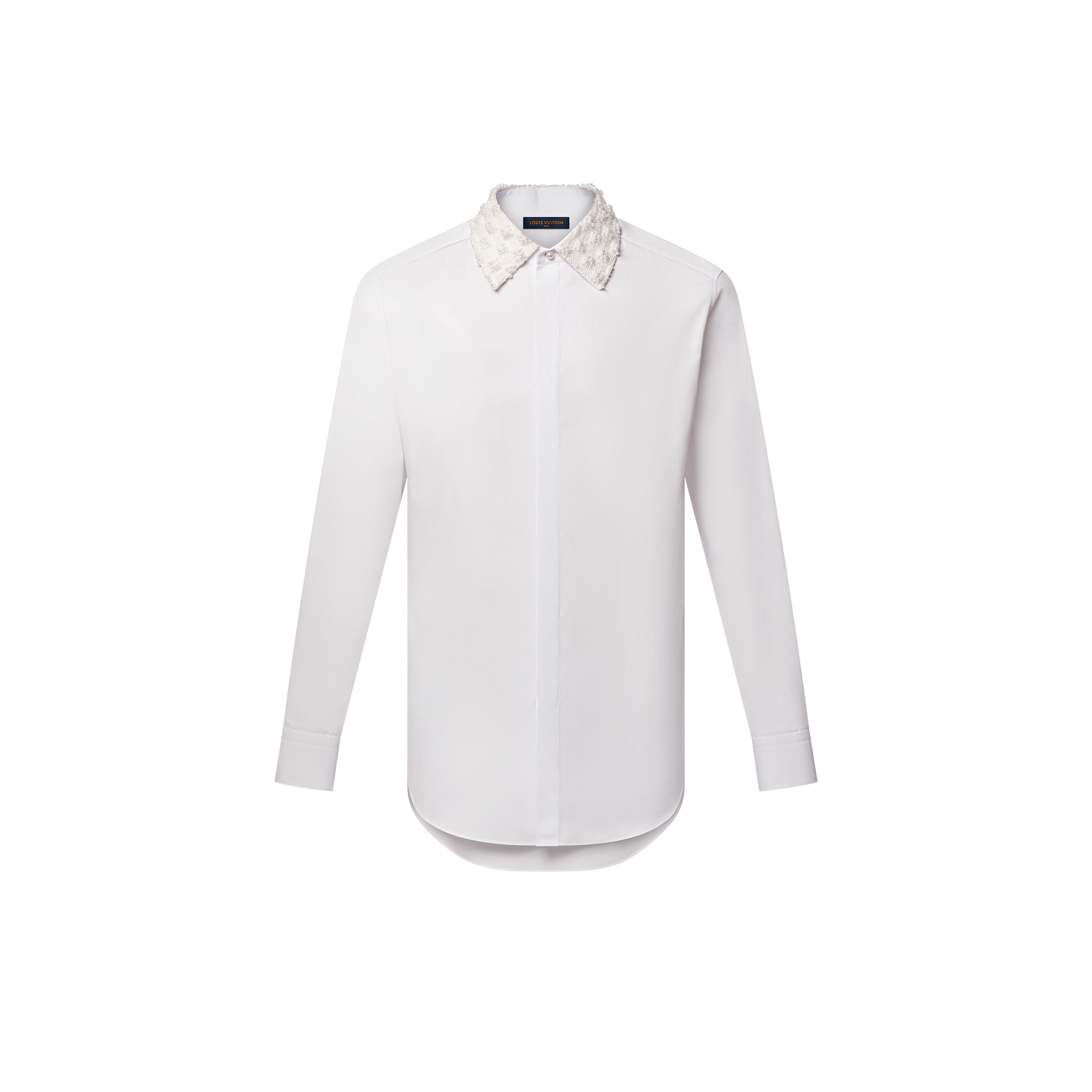 Embellished Collar Evening Shirt   in Men