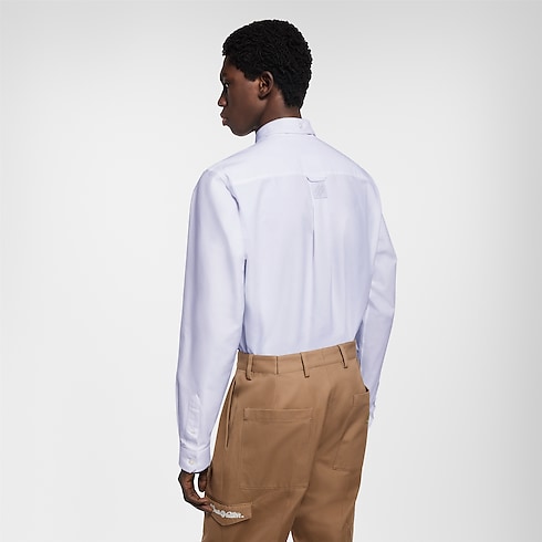 Embellished Long-Sleeved Cotton Shirt in Men's Ready-to-Wear Shirts collections by Louis Vuitton (Product zoom)