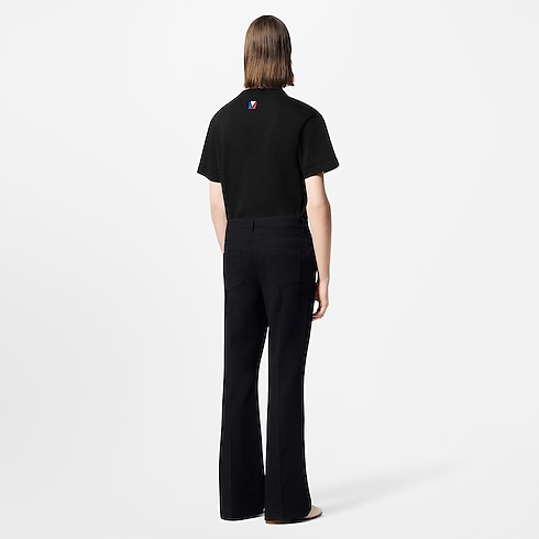 Embellished Short-Sleeved Cotton Crewneck in Men's Ready-to-Wear Knitwear and Sweatshirts collections by Louis Vuitton (Product zoom)