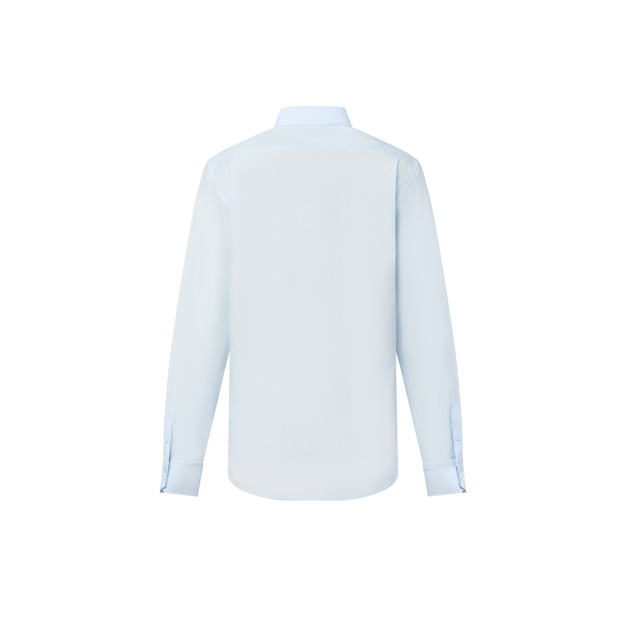 Embroidered Long-Sleeved Cotton Shirt  in Men