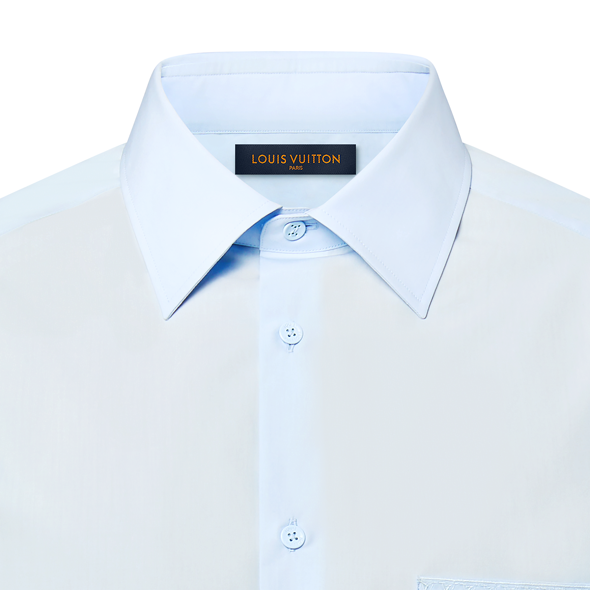 Embroidered Long-Sleeved Cotton Shirt  in Men