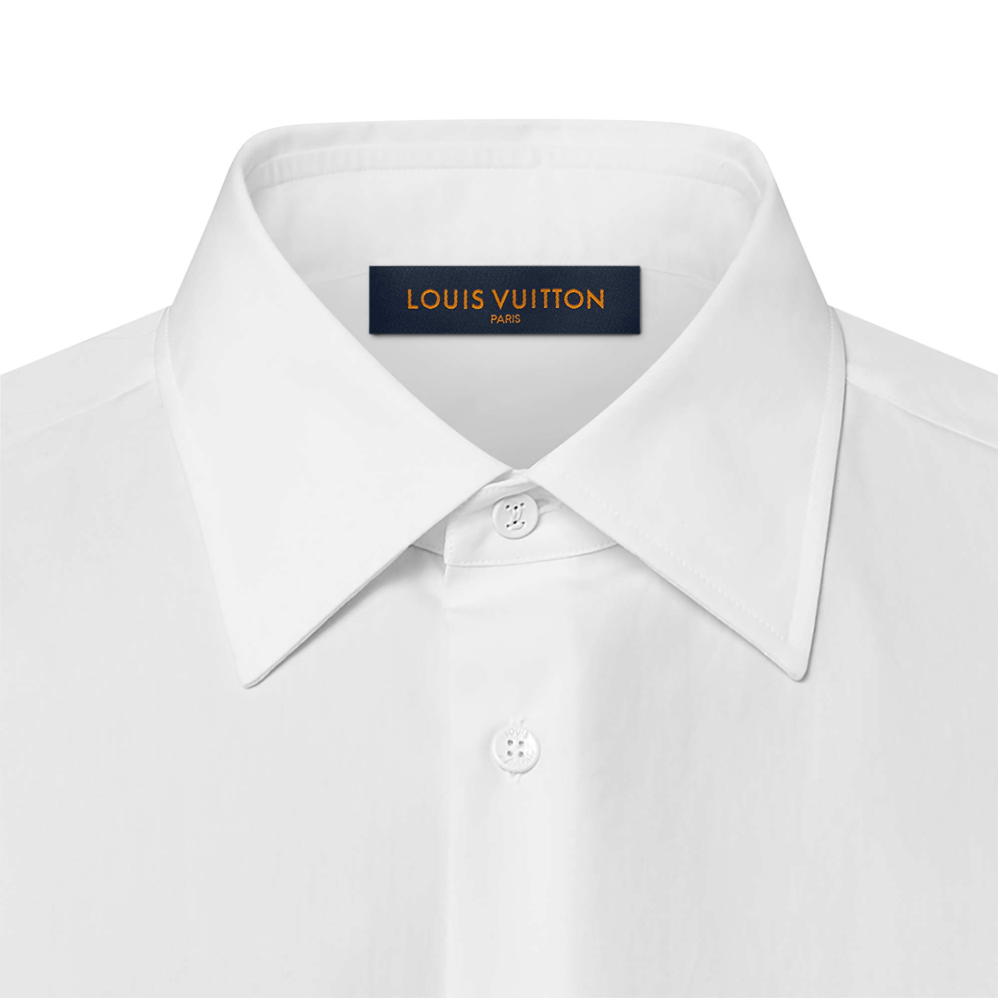 Embroidered Short-Sleeved Cotton Shirt  in Men