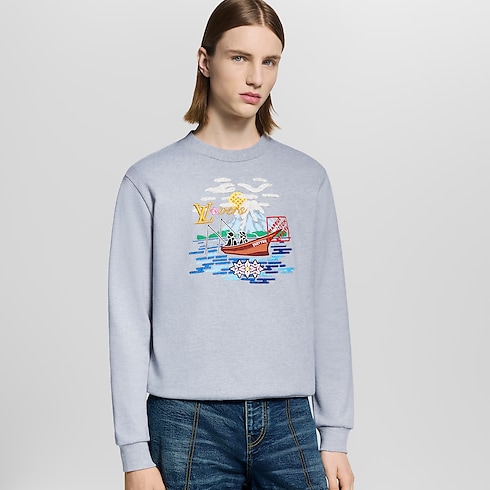 Embroidered Sweatshirt in Men's Ready-to-Wear All Ready-to-Wear collections by Louis Vuitton (Product zoom)