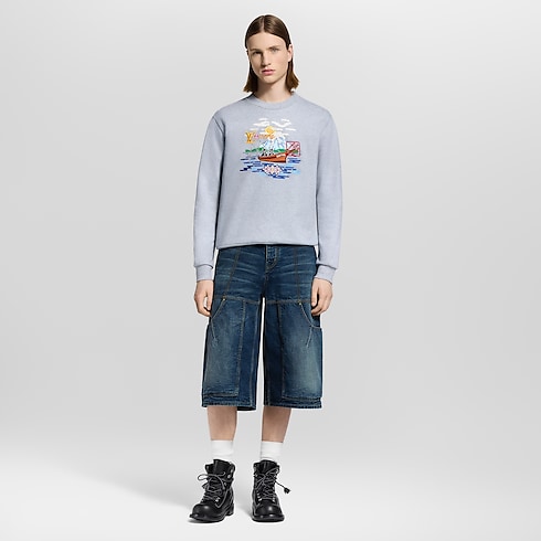 Embroidered Sweatshirt in Men's Ready-to-Wear All Ready-to-Wear collections by Louis Vuitton (Product zoom)
