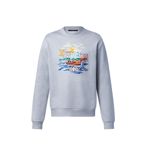 Embroidered Sweatshirt in Men's Ready-to-Wear All Ready-to-Wear collections by Louis Vuitton (Product zoom)