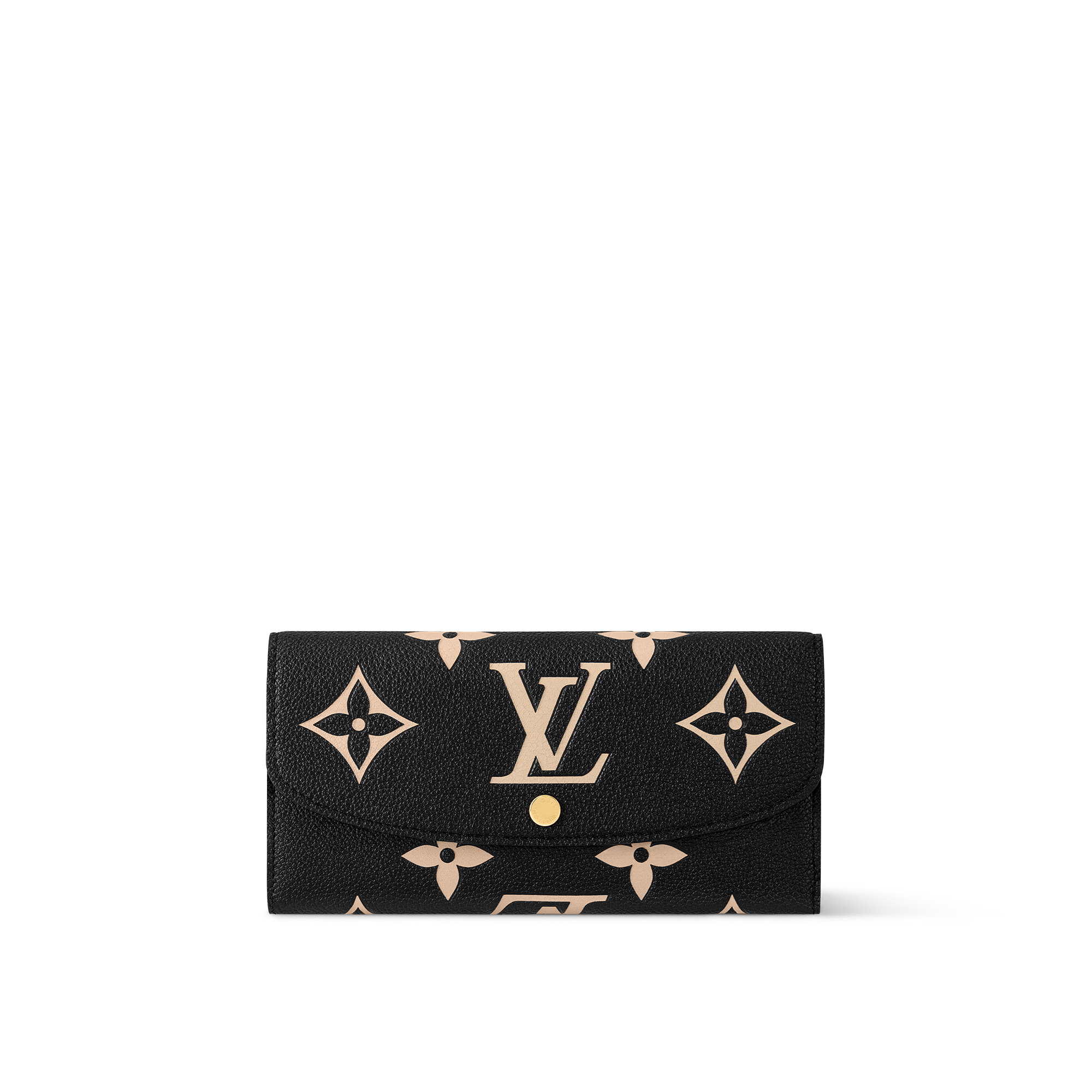 Emilie Wallet Bicolour Monogram Empreinte Leather in Women