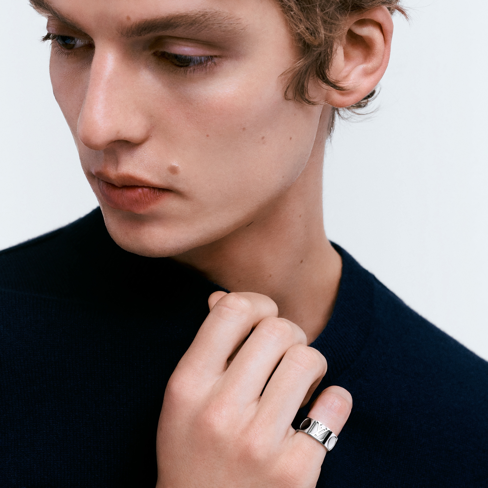 Empreinte Large Ring, White Gold  in Jewellery