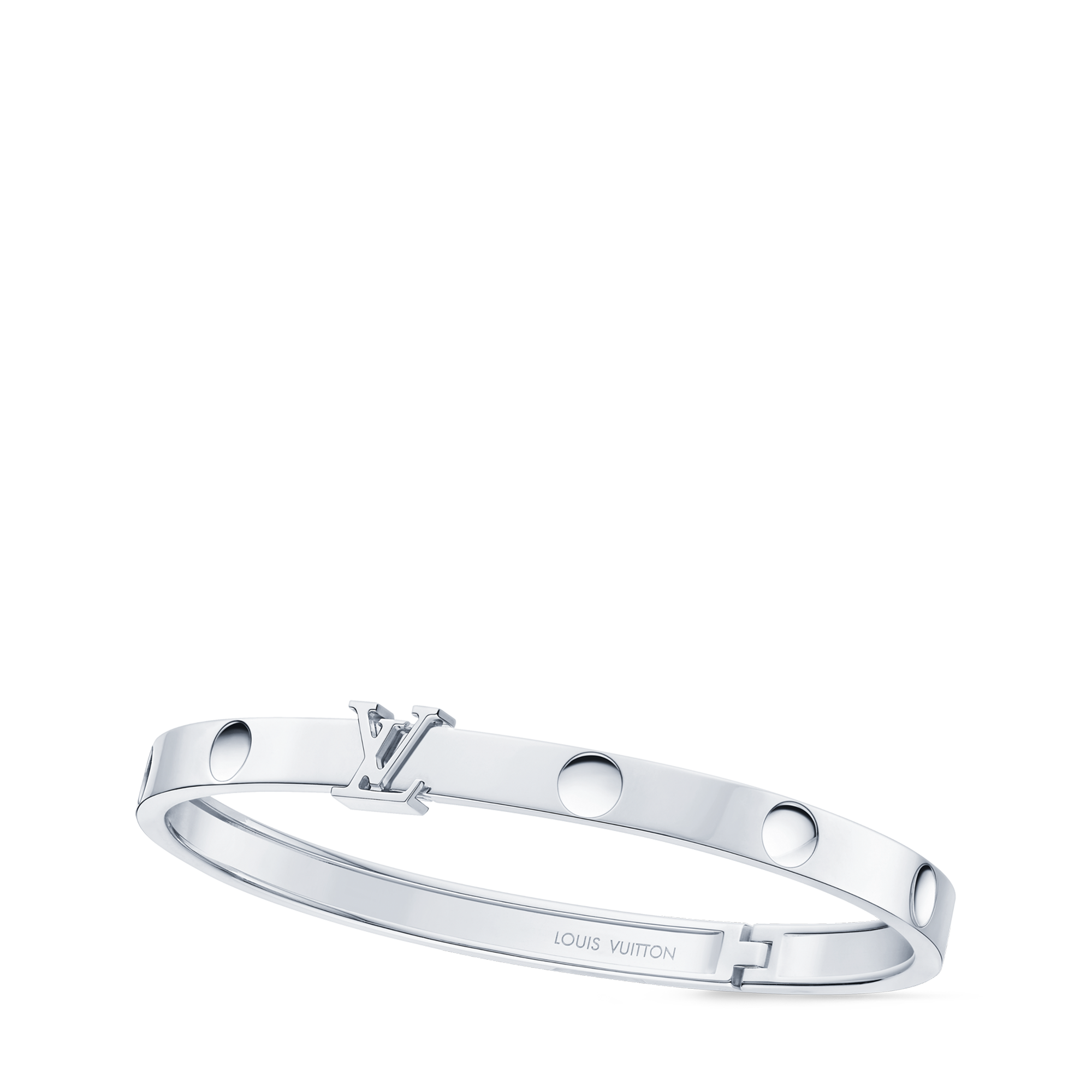 Empreinte Medium Bangle, White Gold  in Les Extraordinaires