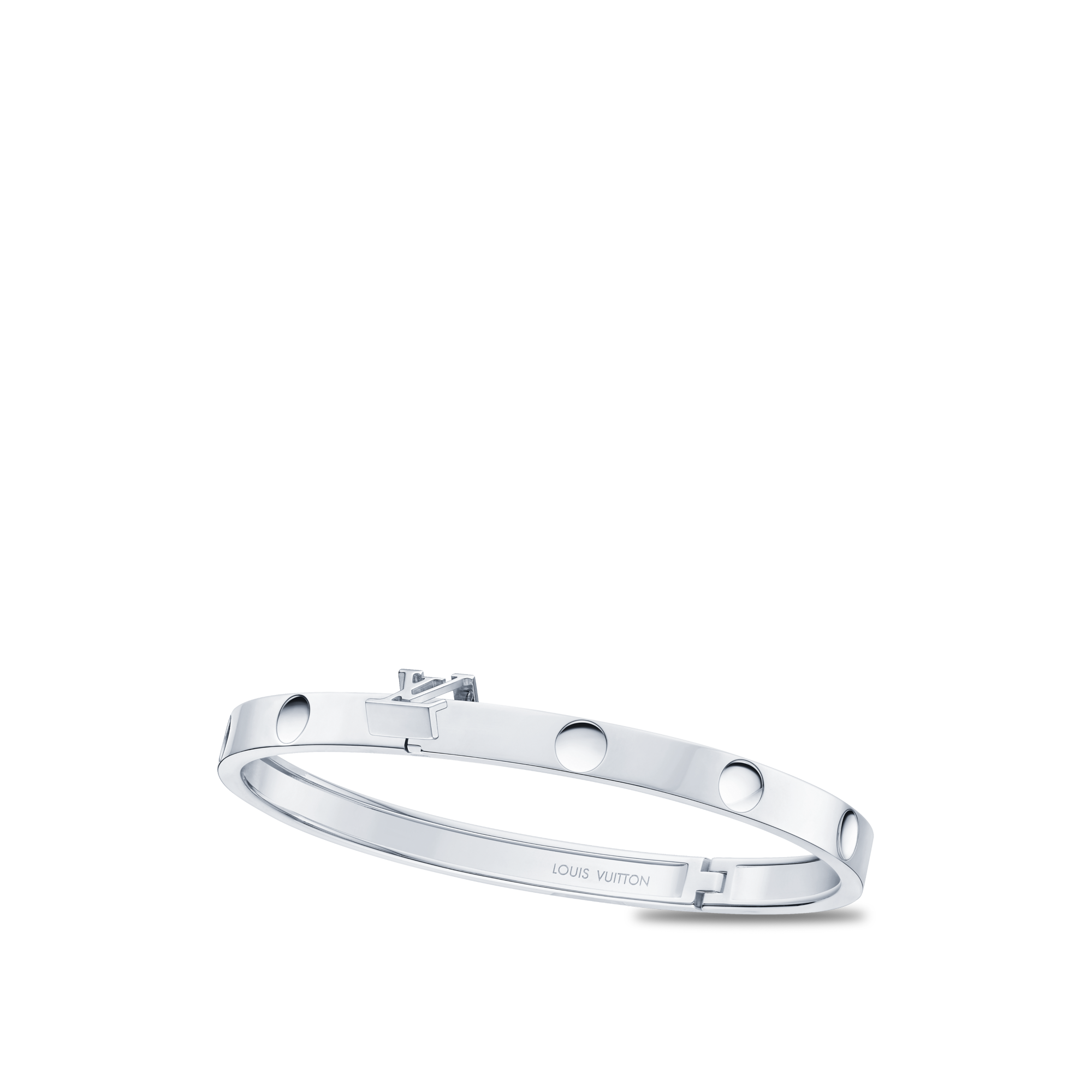 Empreinte Medium Bangle, White Gold  in Les Extraordinaires