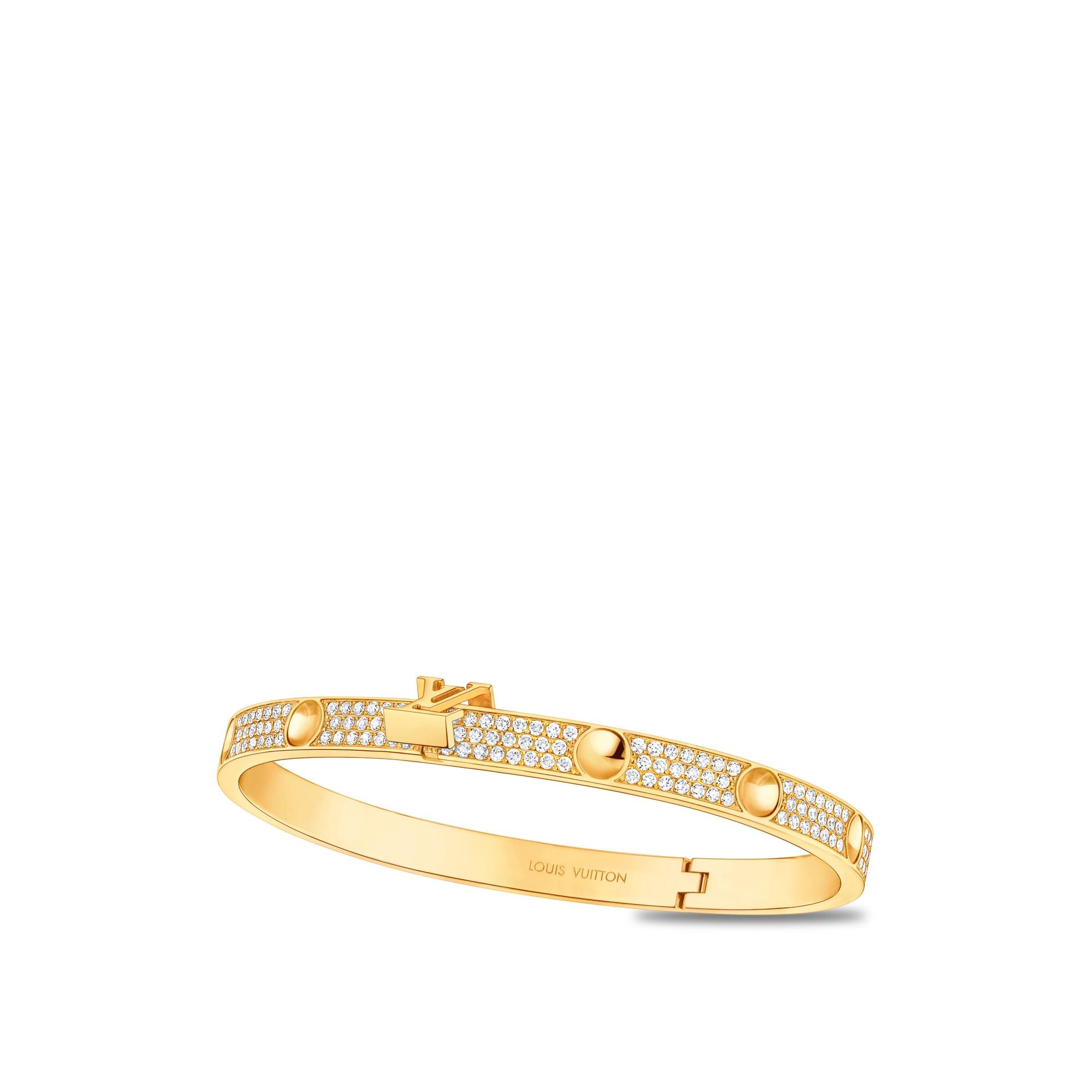 Empreinte Medium Bangle, Yellow Gold and Diamonds  in Jewellery