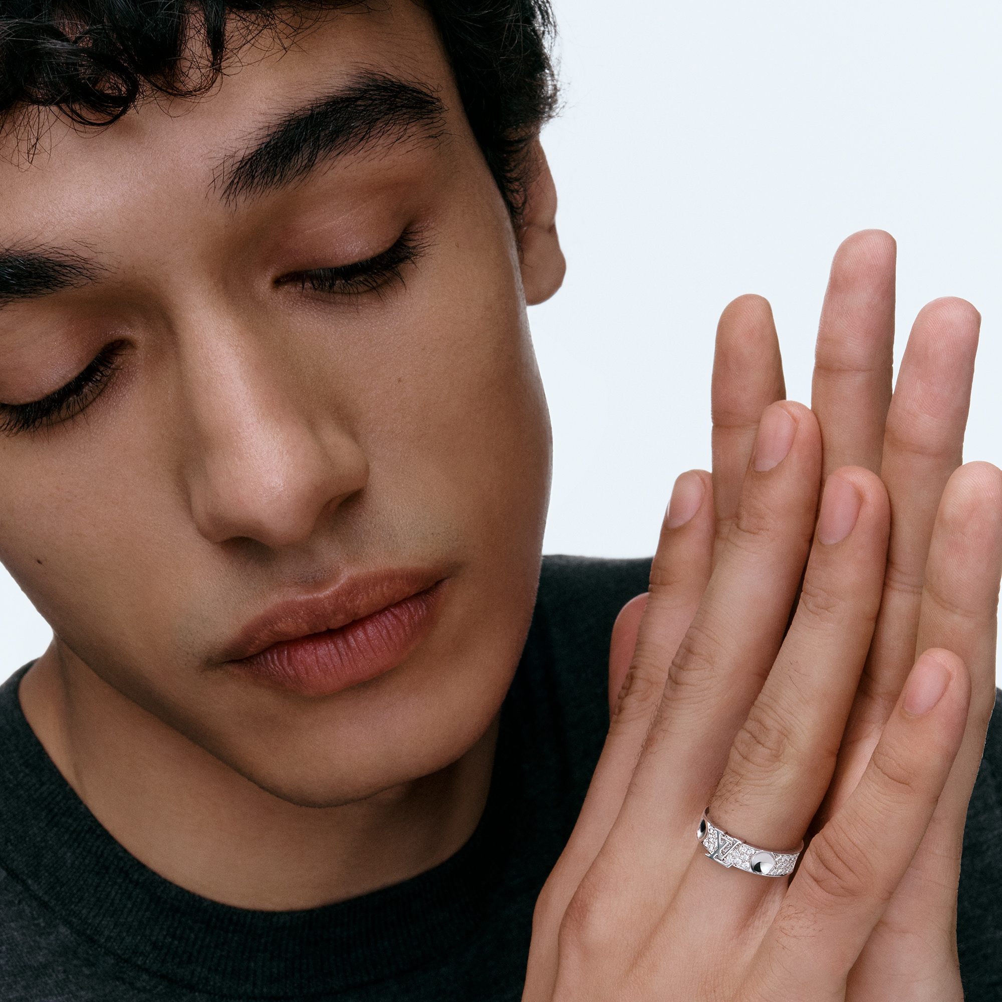 Empreinte Medium Ring, White Gold and Diamonds  in Jewellery